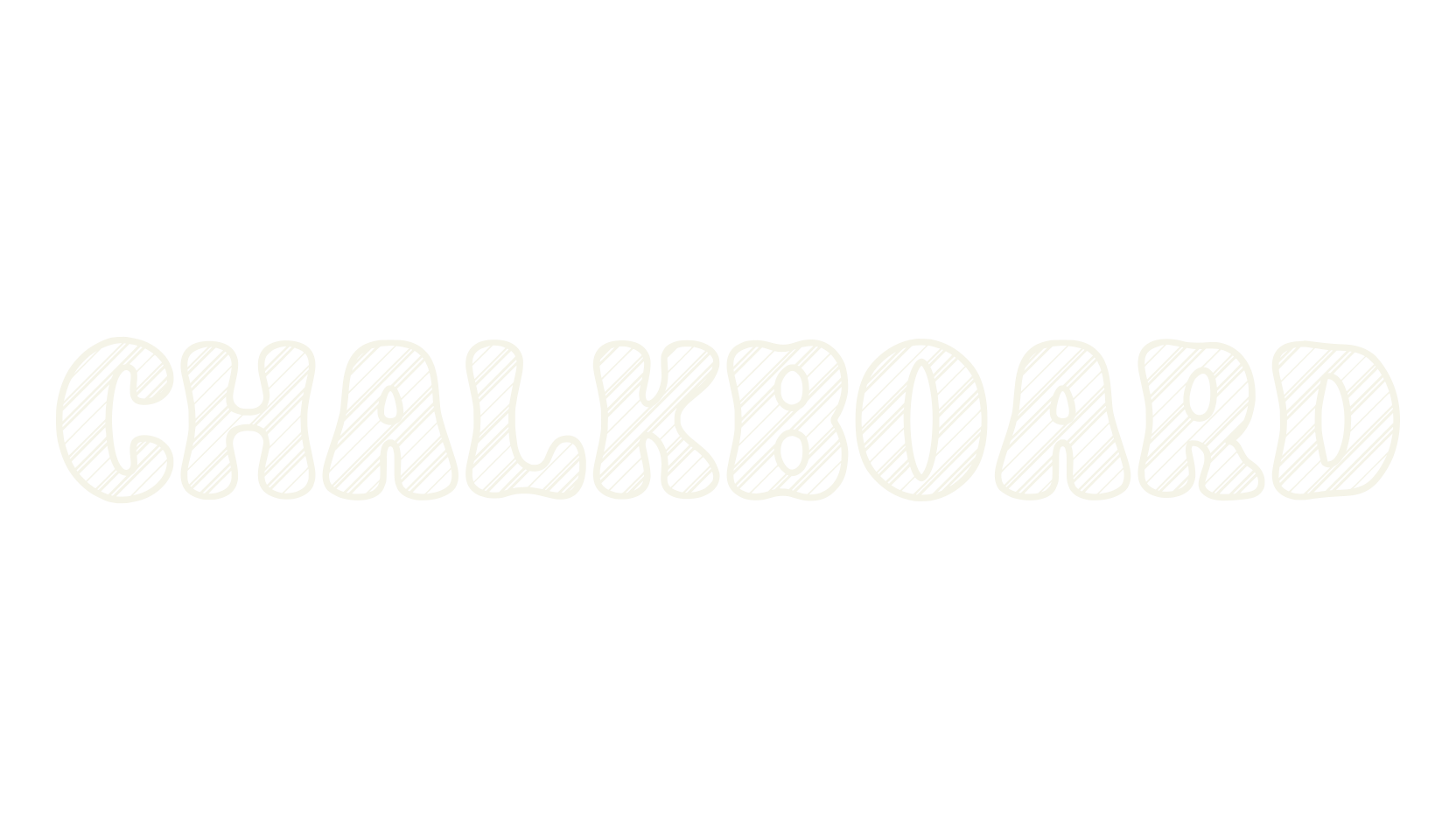 CHALKBOARD, chalkboard font preview