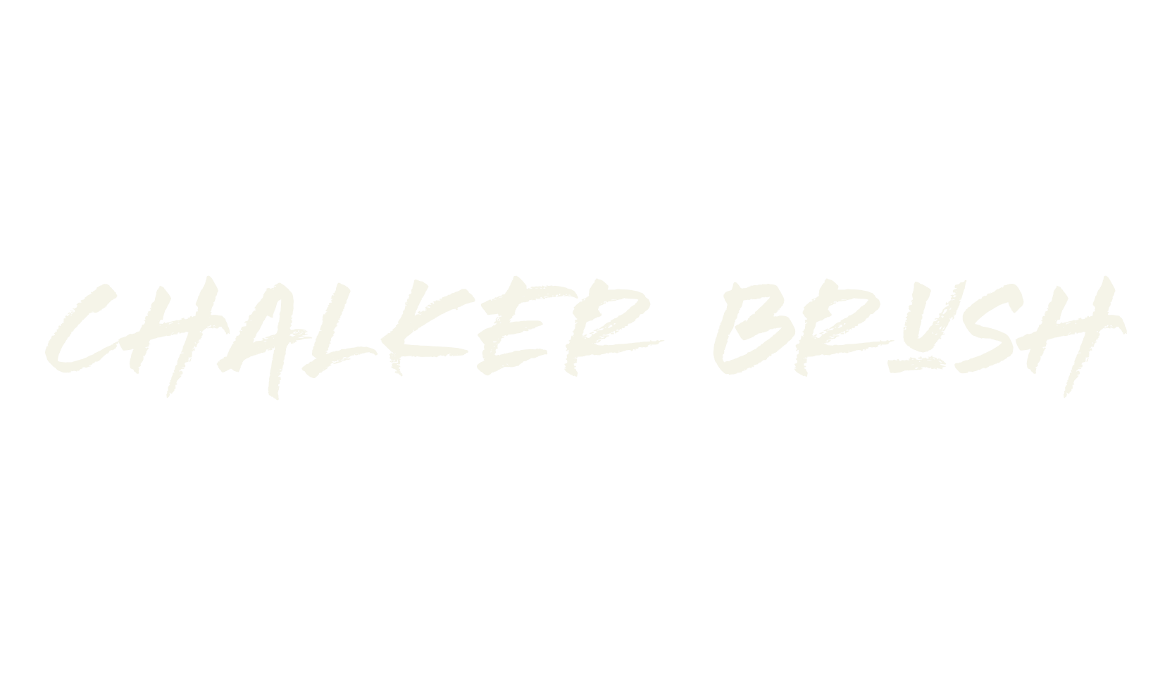 Chalker Brush, handwritten font preview