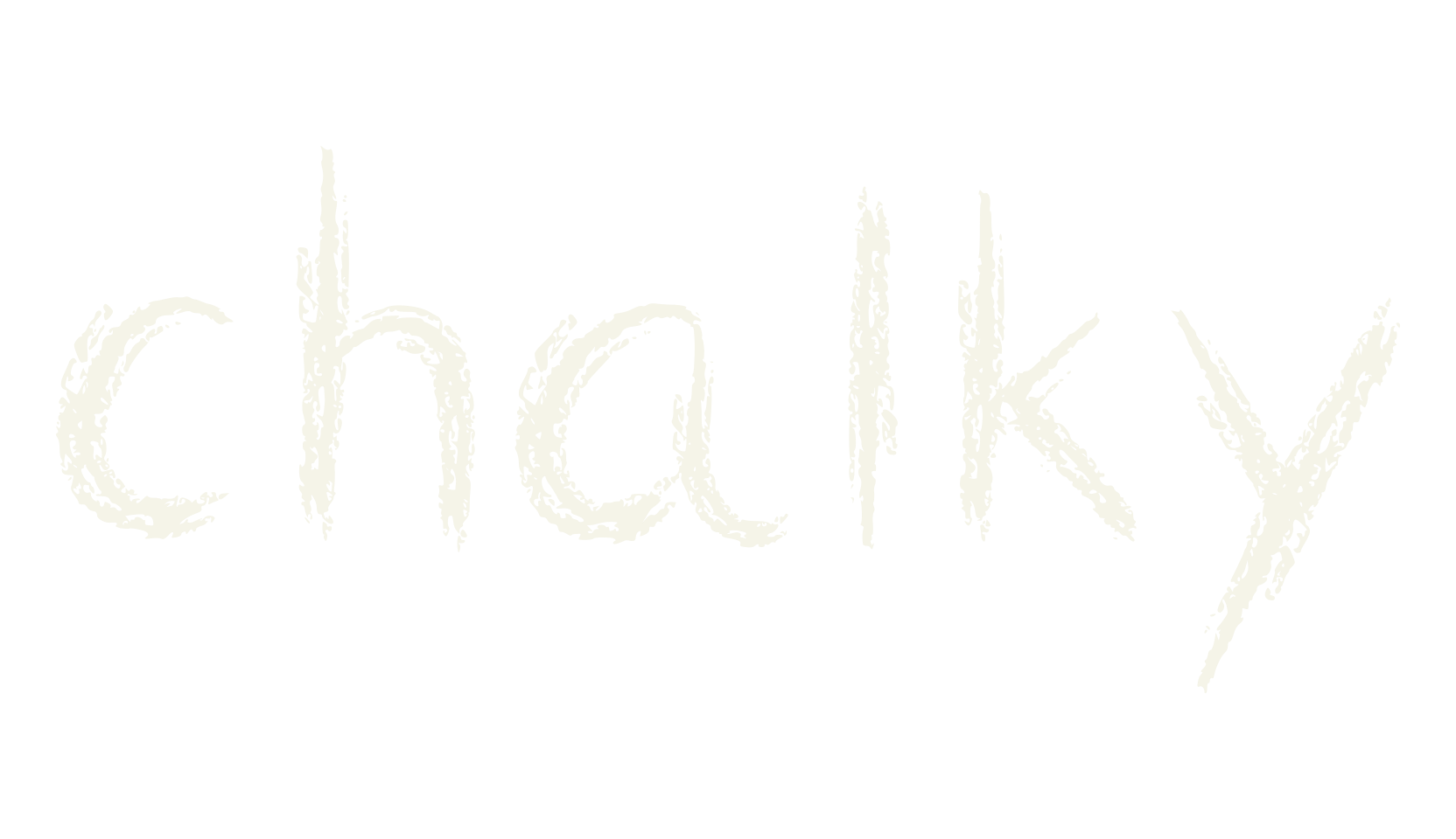 chalky, handwritten font preview