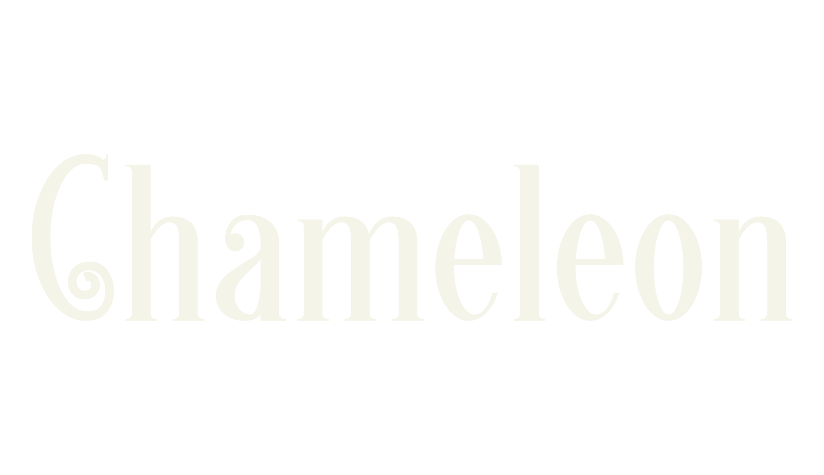 Chameleon, typewriter font preview