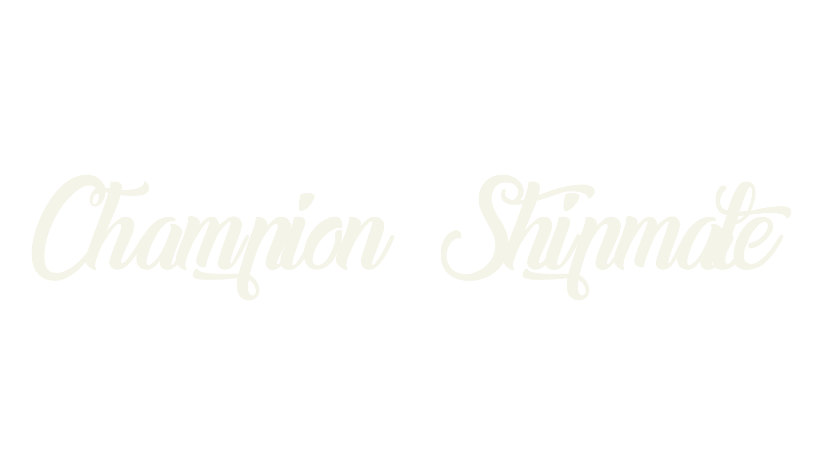 Champion Shipmate, joined font preview