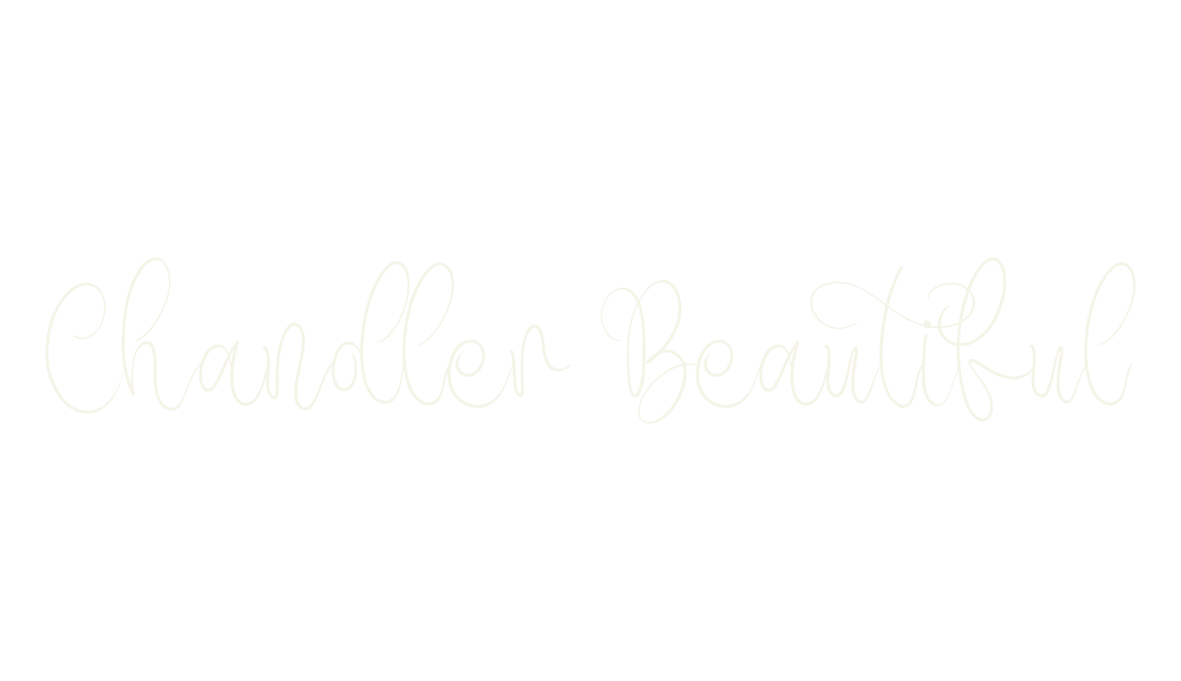 Chandler Beautiful, procreate font preview