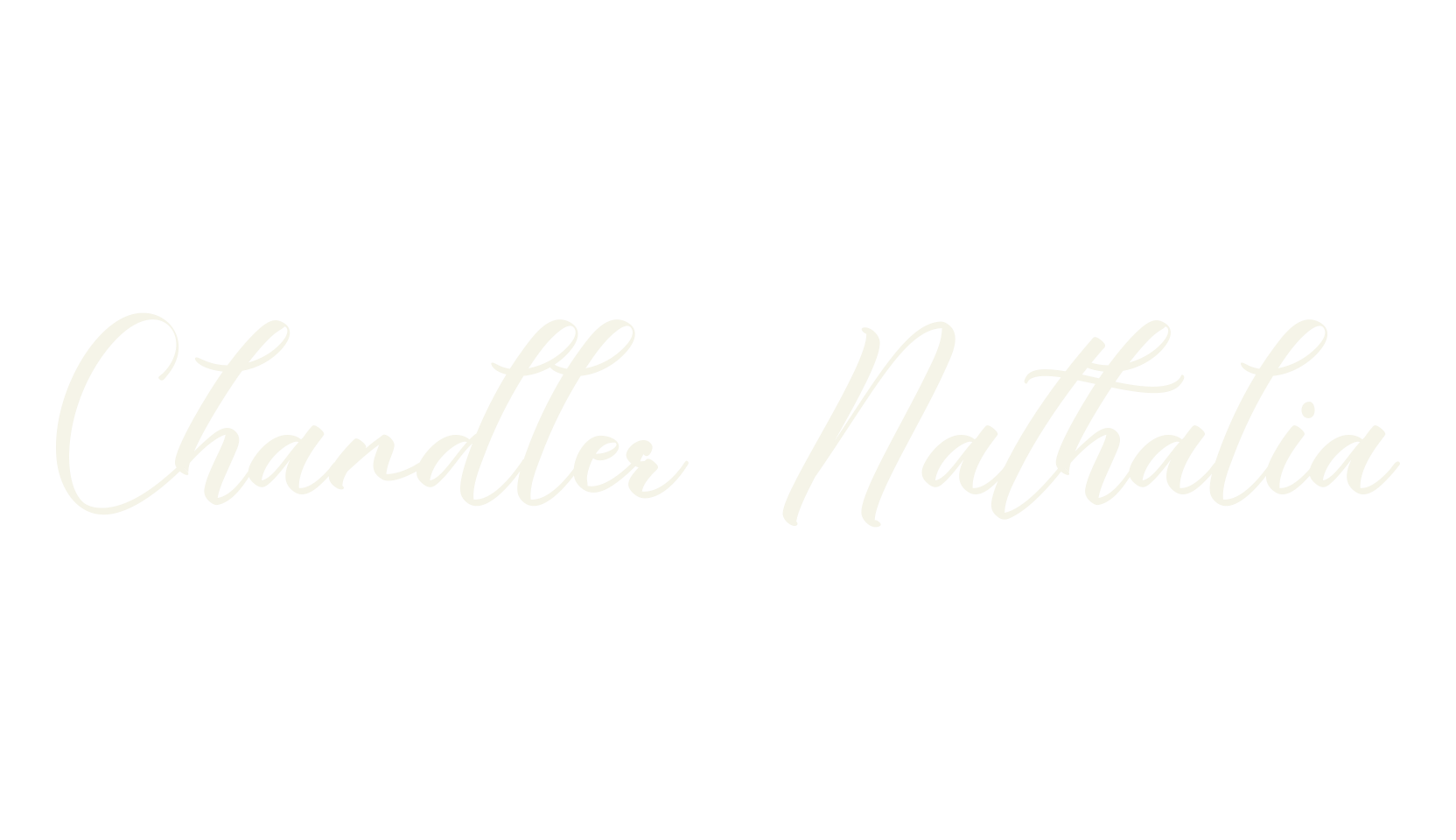 Chandler Nathalia, calligraphy font preview