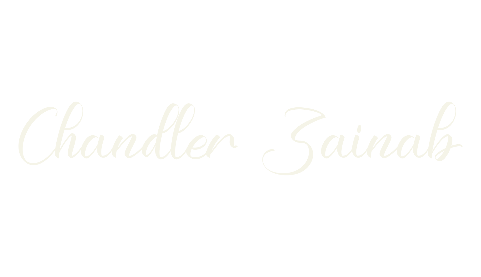 Chandler Zainab, calligraphy font preview