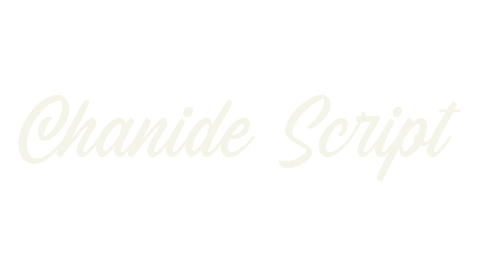 Chanide Script, fashion script font preview