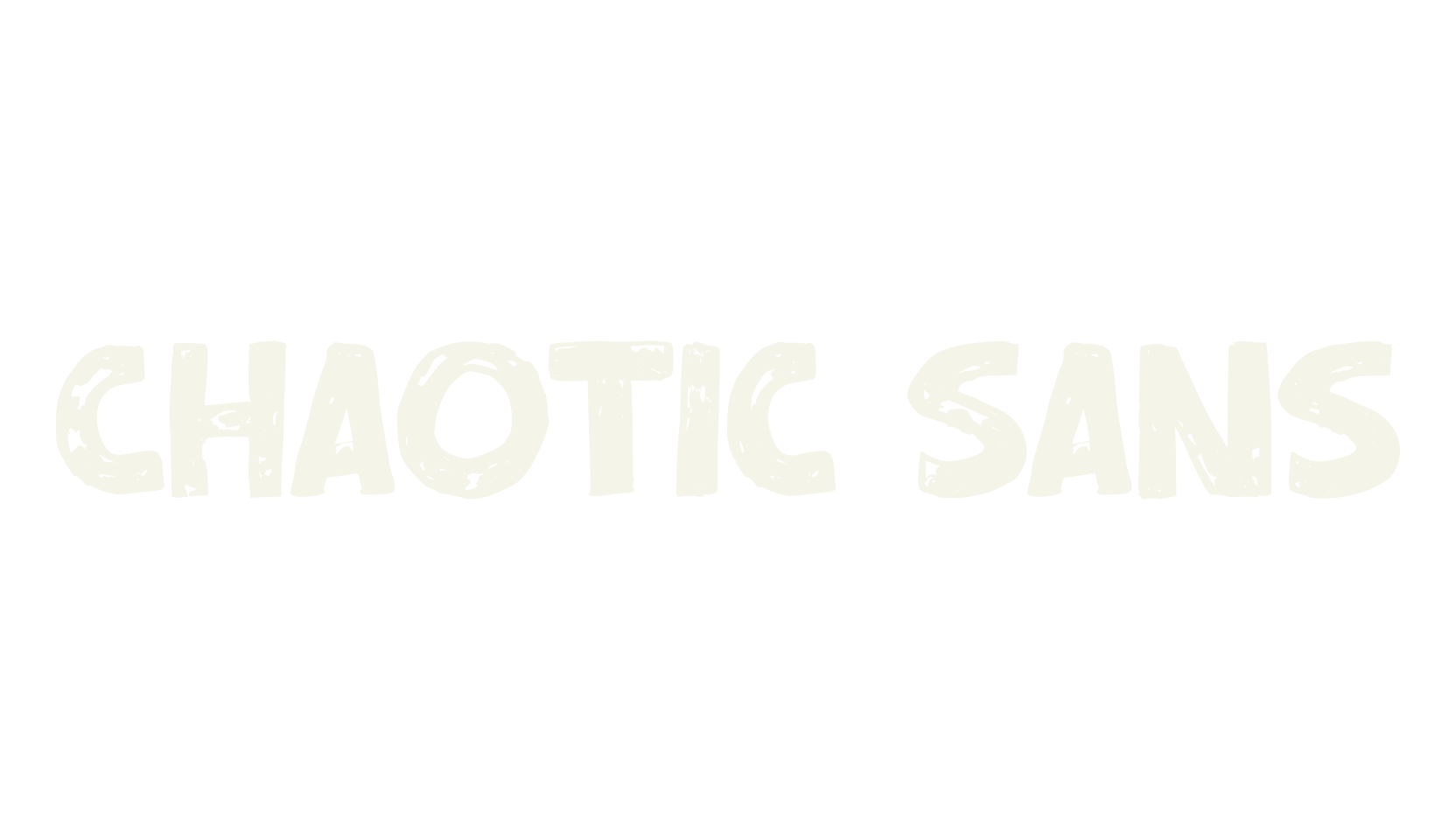 Chaotic Sans, sans font preview