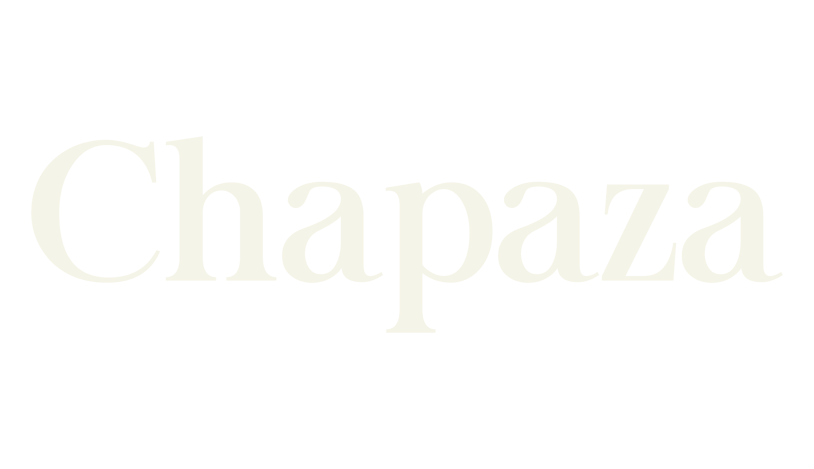 Chapaza, serif font preview