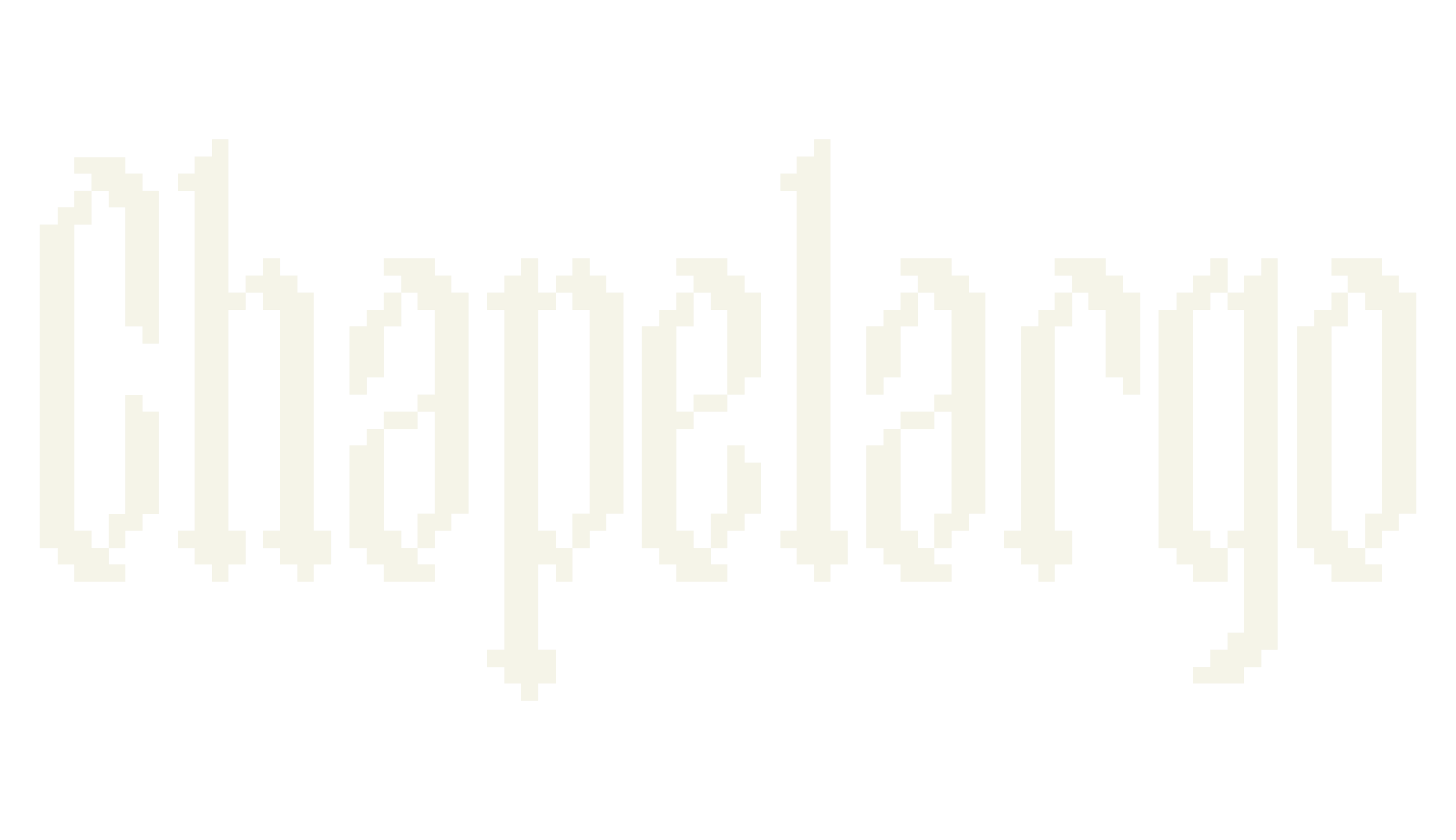 Chapelargo, pixel font preview