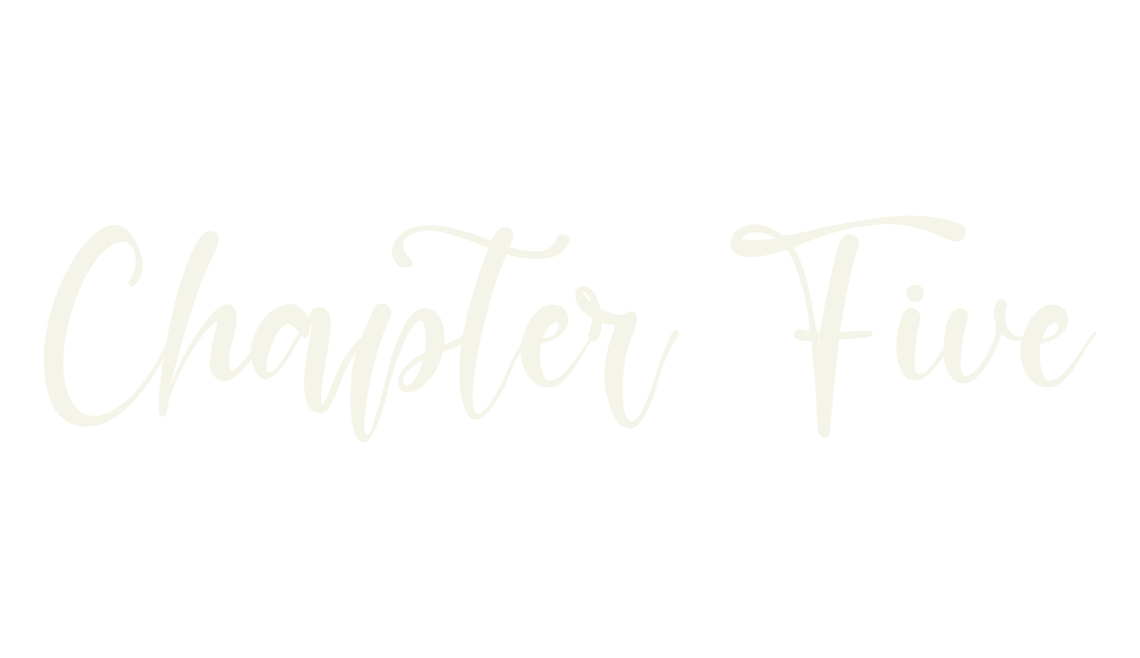 Chapter Five, fashion script font preview
