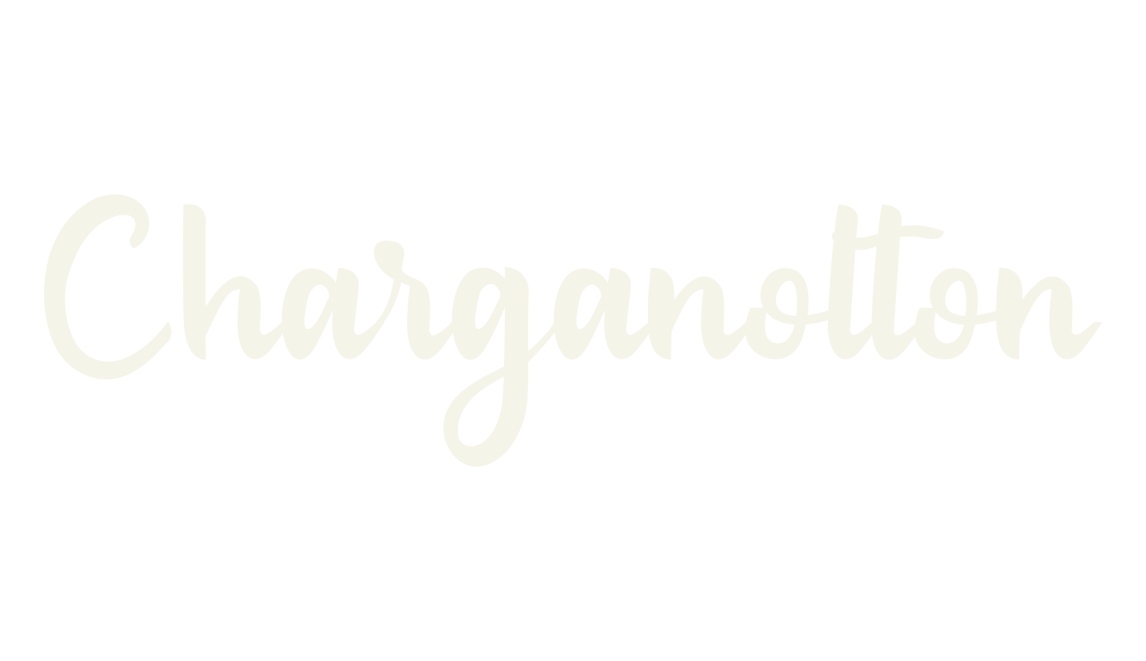 Charganolton, cursive font preview