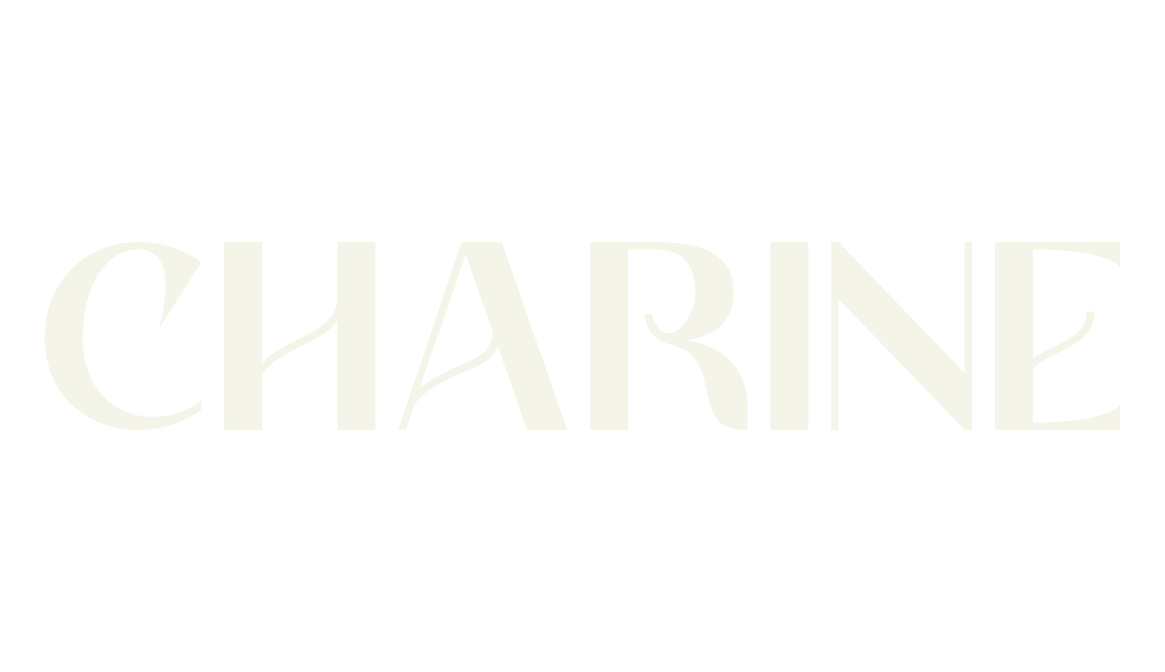 Charine, logo font preview
