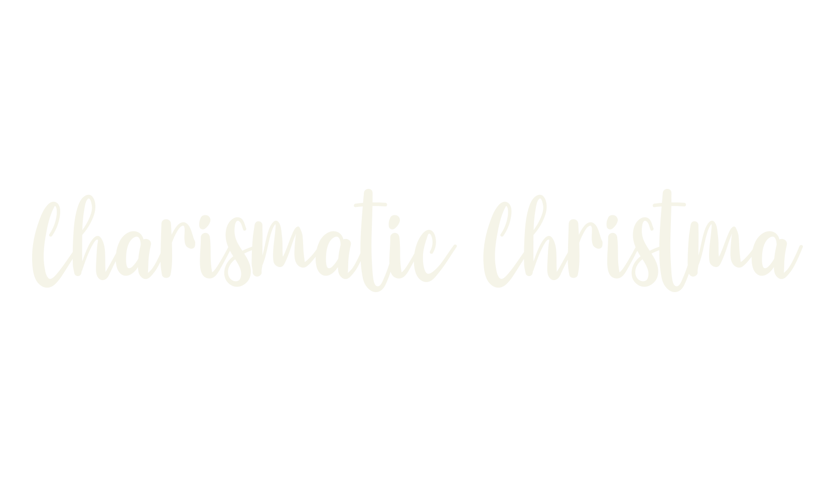 Charismatic Christma, cursive font preview