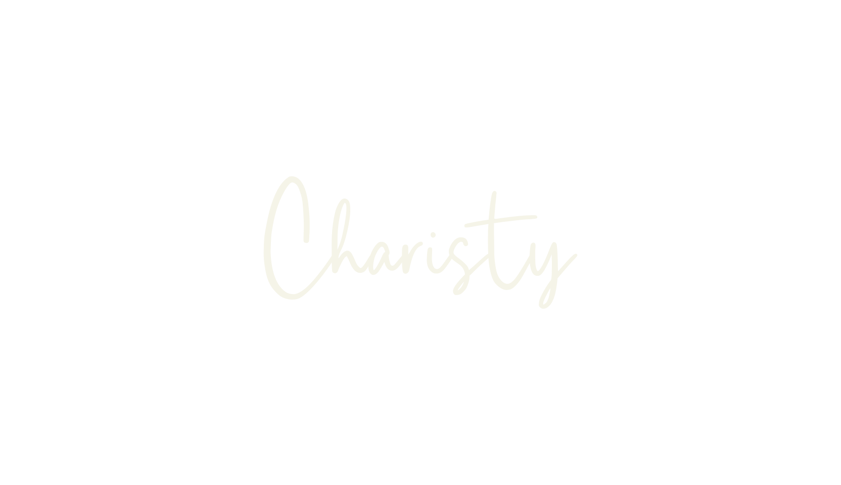 Charisty, logo font preview