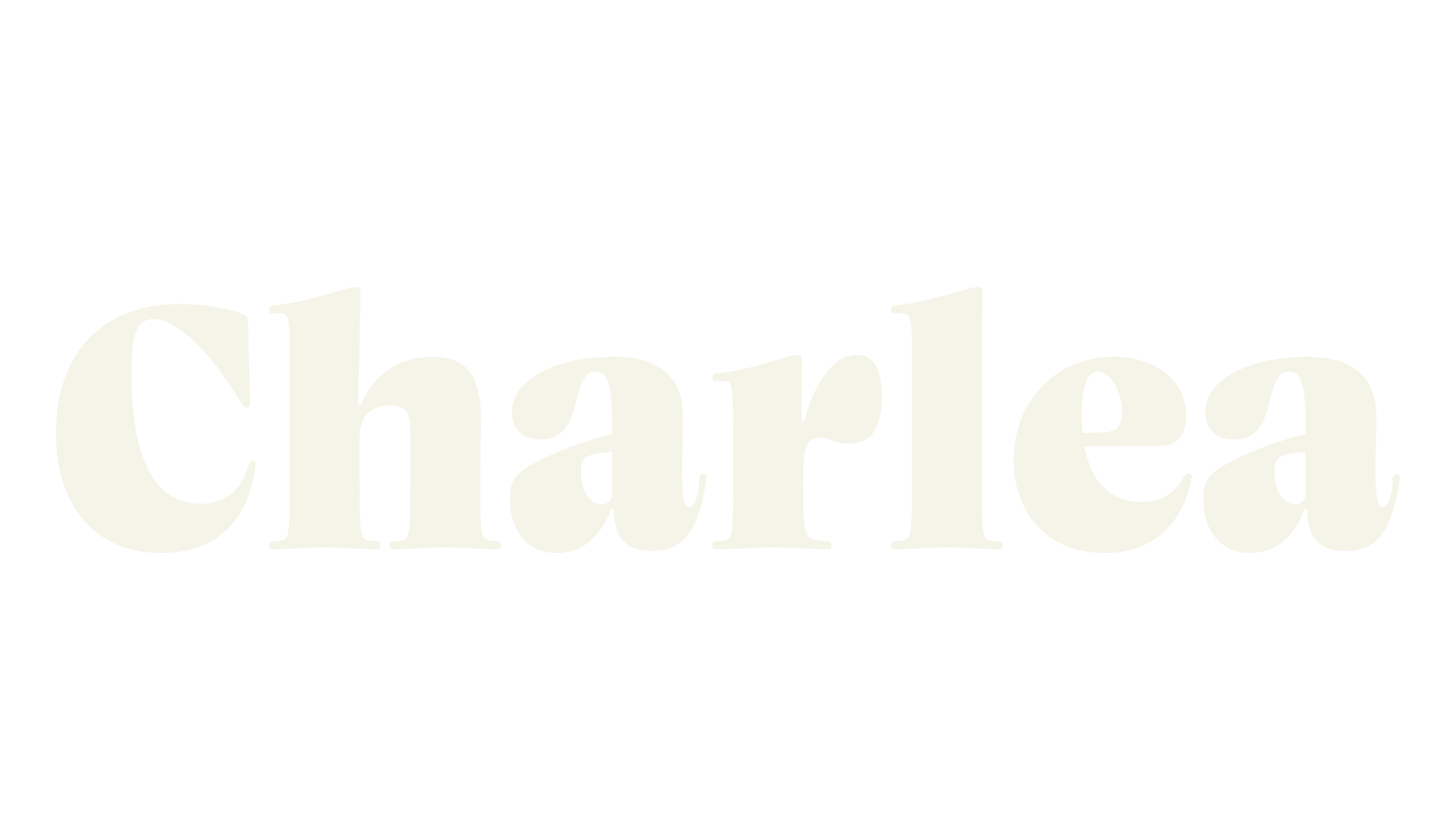 Charlea, classic font preview