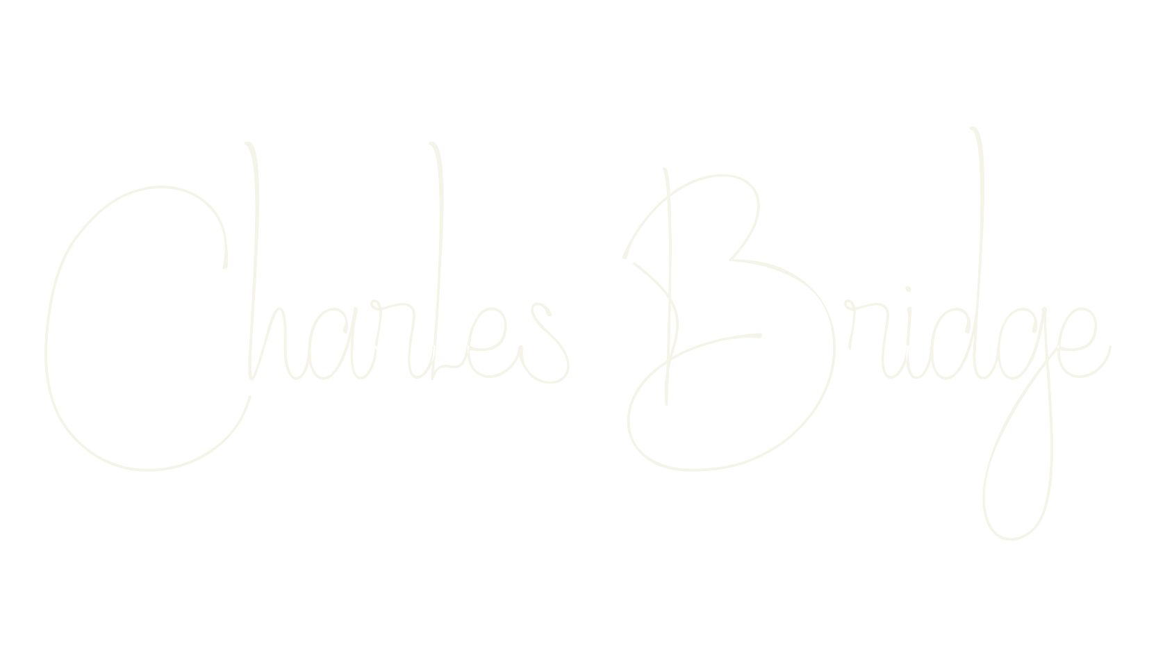 Charles Bridge, design font preview