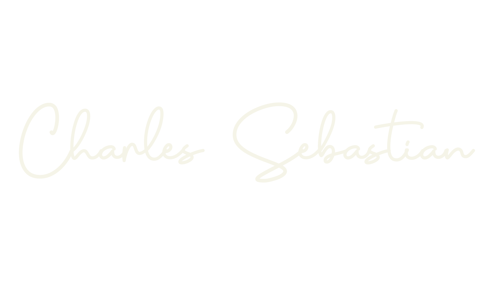 Charles Sebastian, cursive font preview