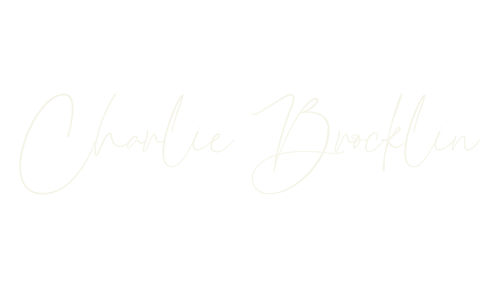 Charlie Brocklin, fashion script font preview