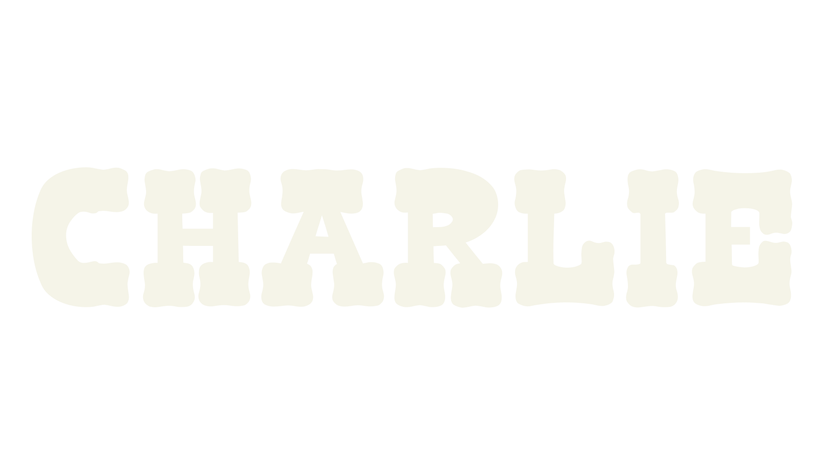 Charlie, handwritten font preview