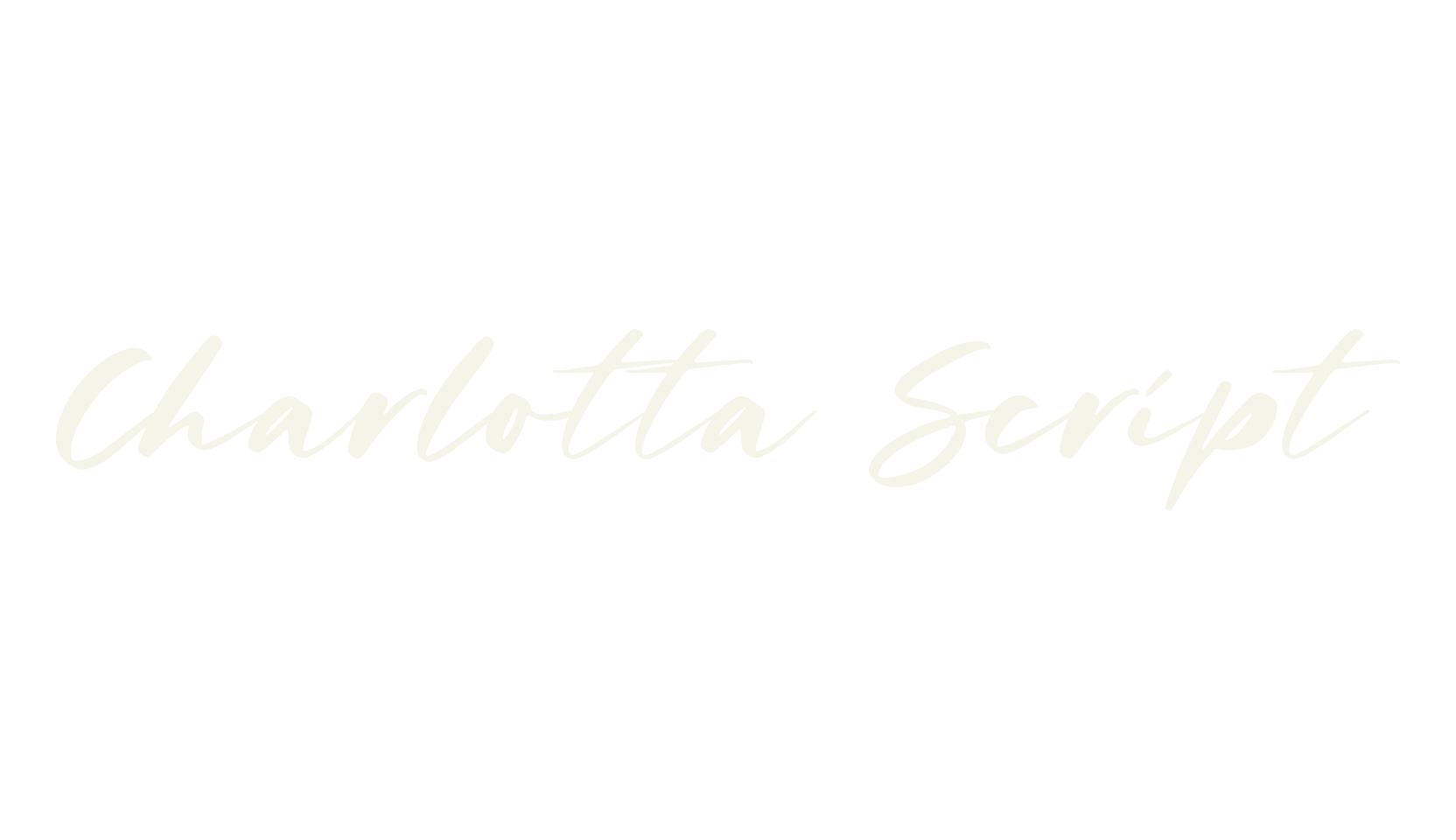 Charlotta Script, fashion script font preview