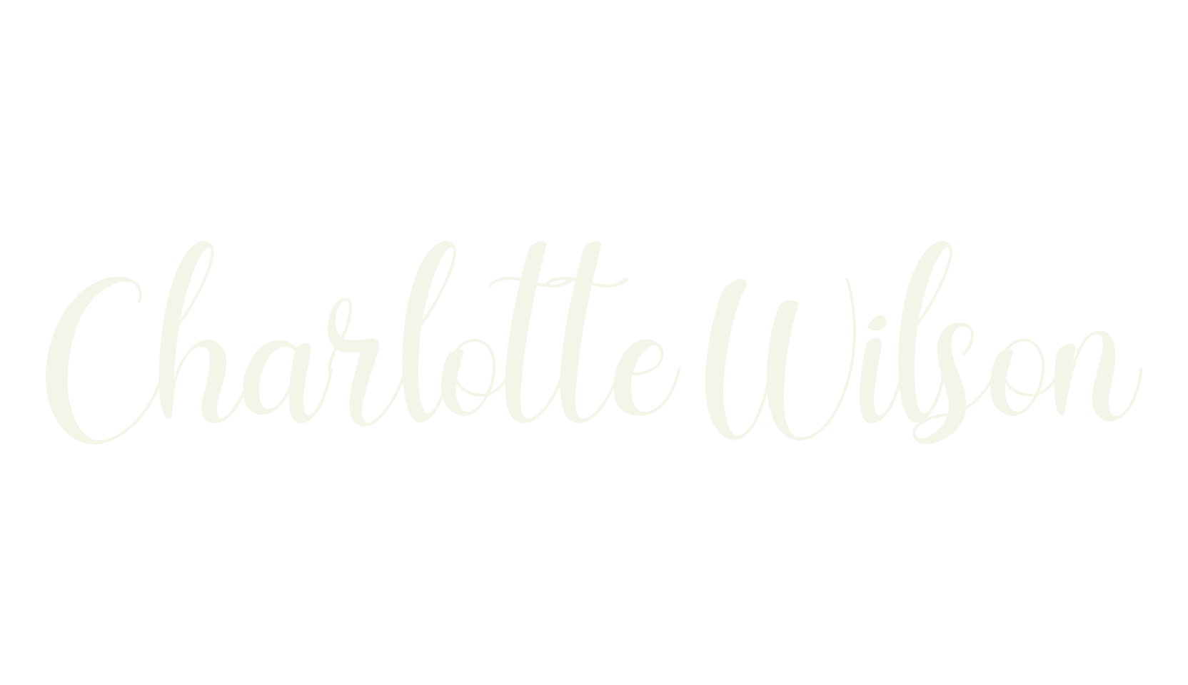 Charlotte Wilson, script font preview