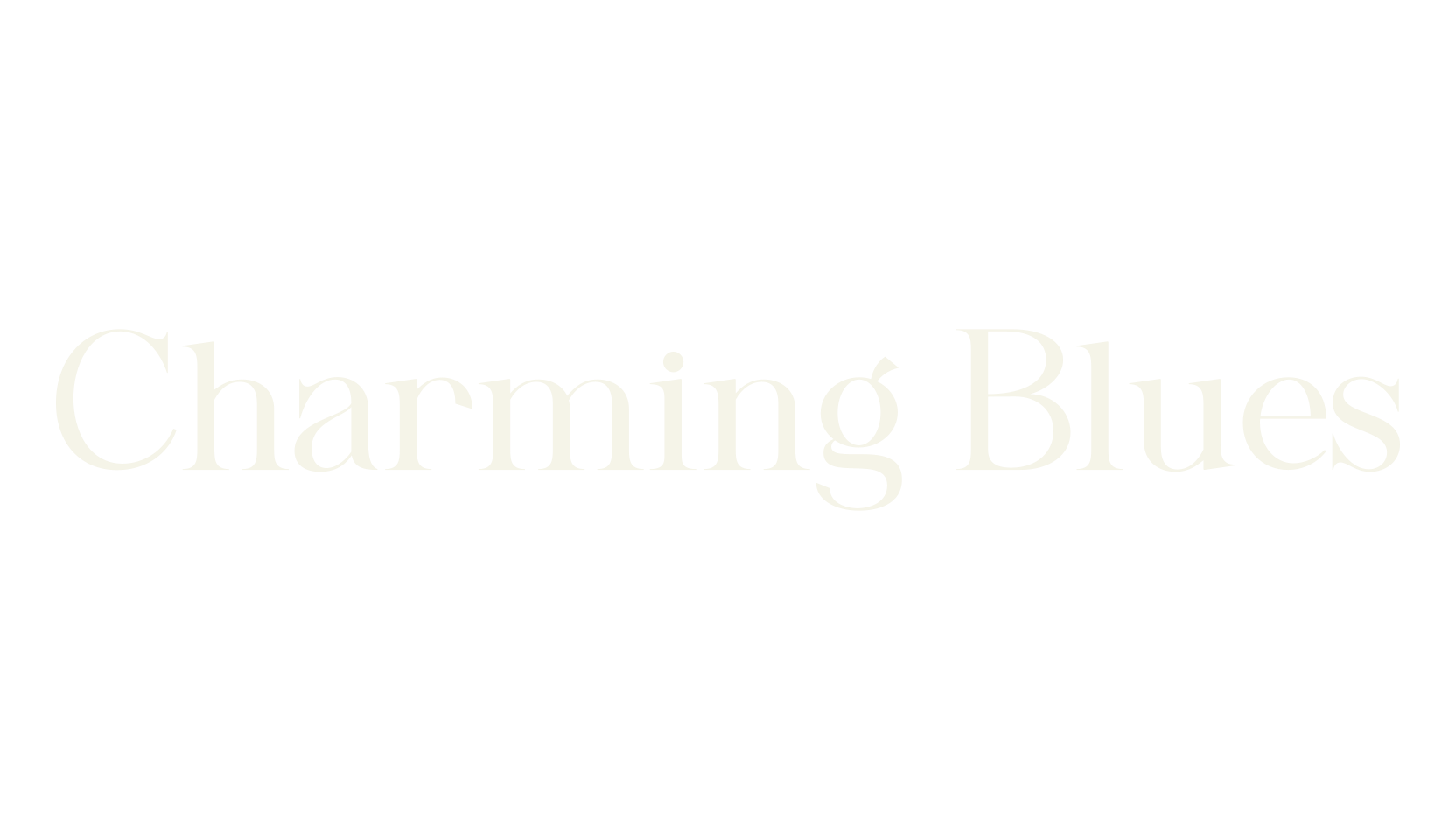 Charming Blues, serif font preview