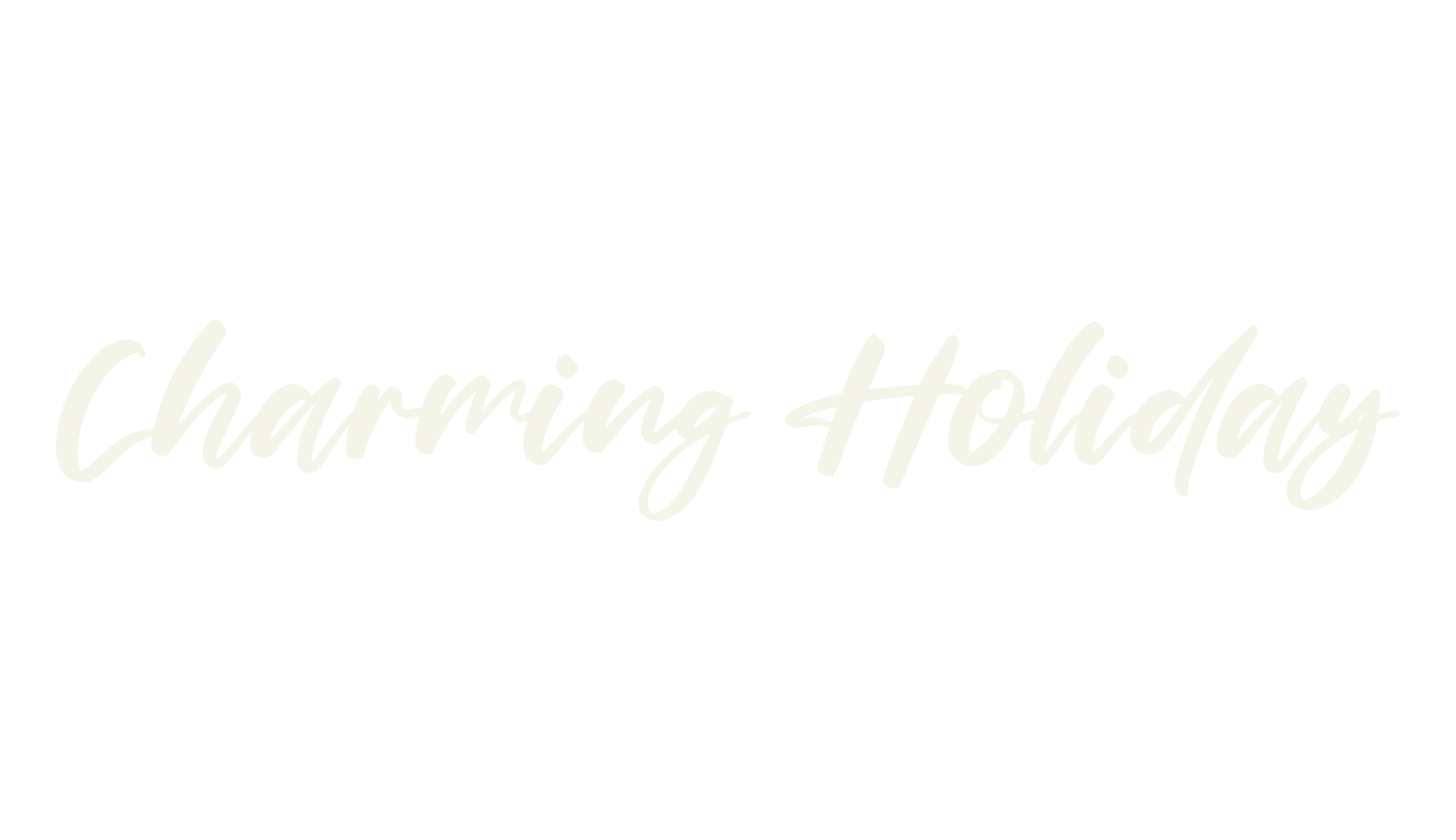 Charming Holiday, script font preview