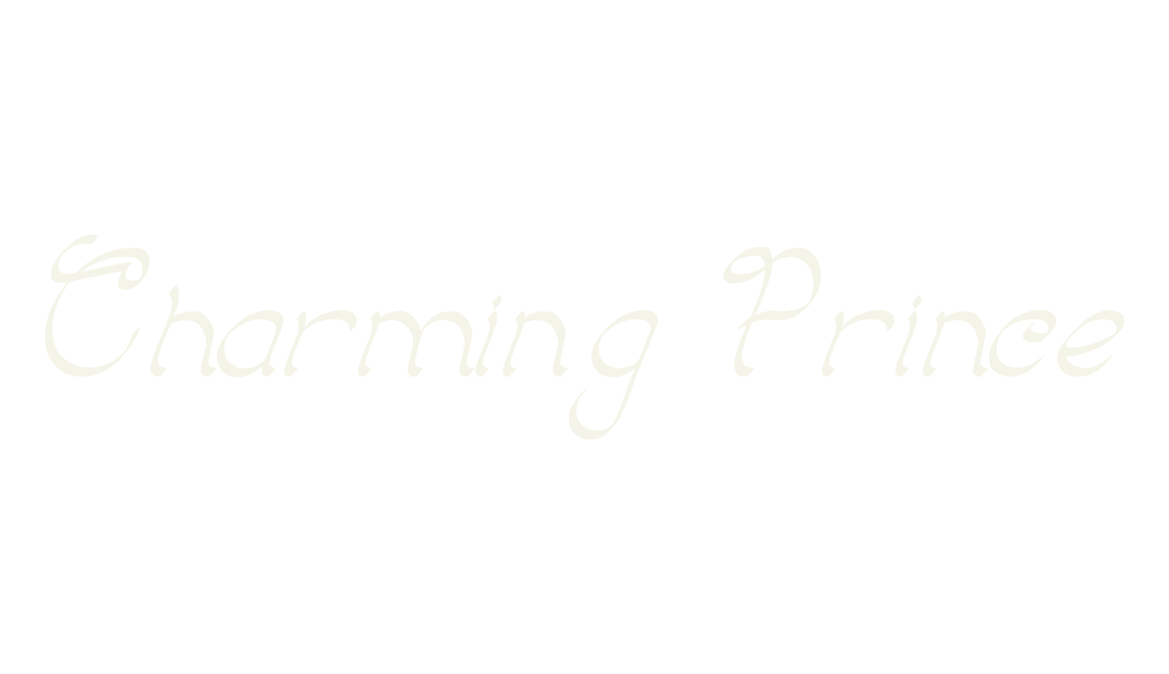 Charming Prince, fashion script font preview