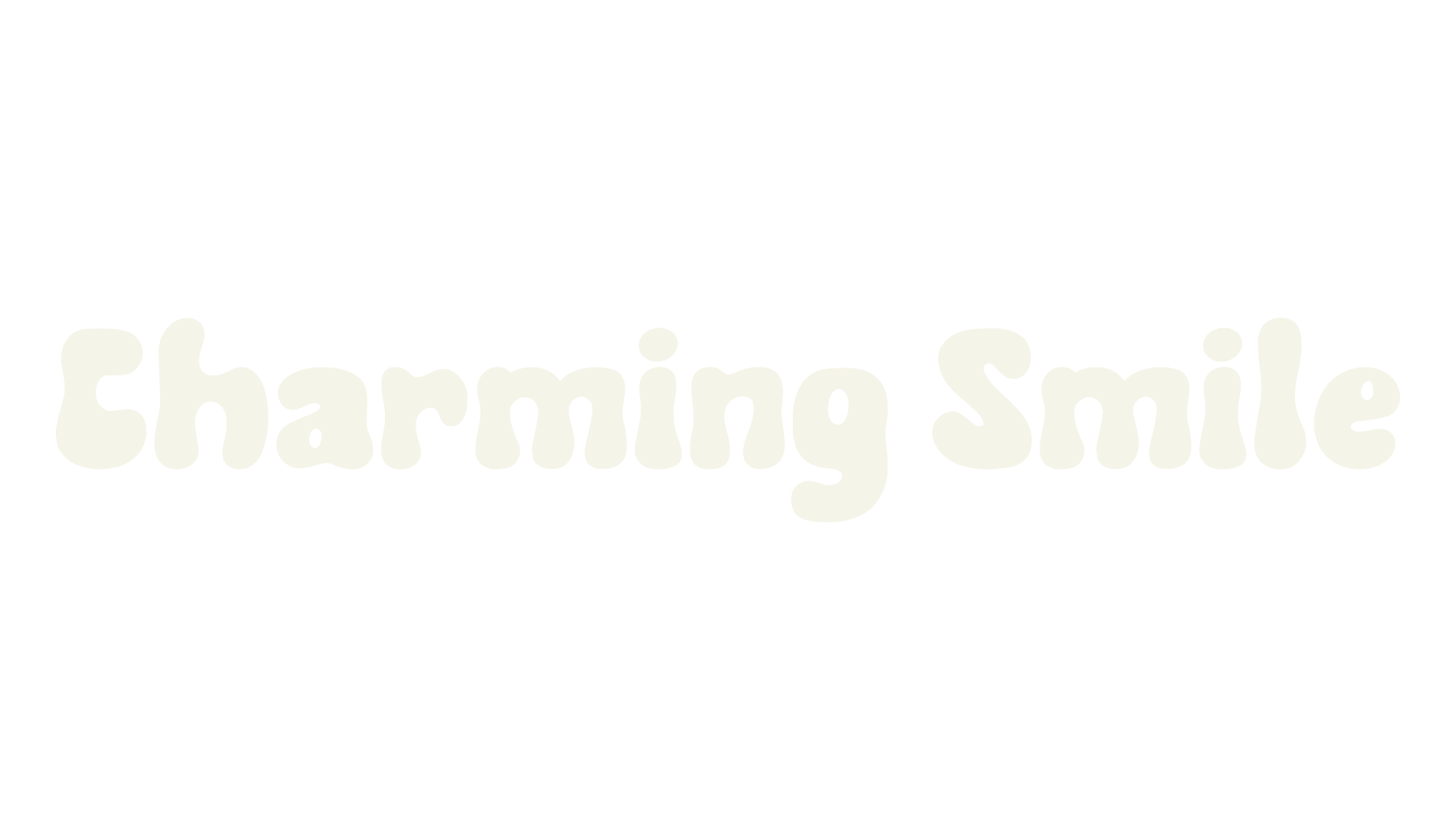Charming Smile, psychedelic font preview