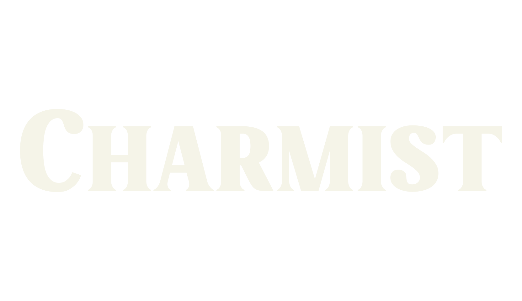 Charmist, thick font preview