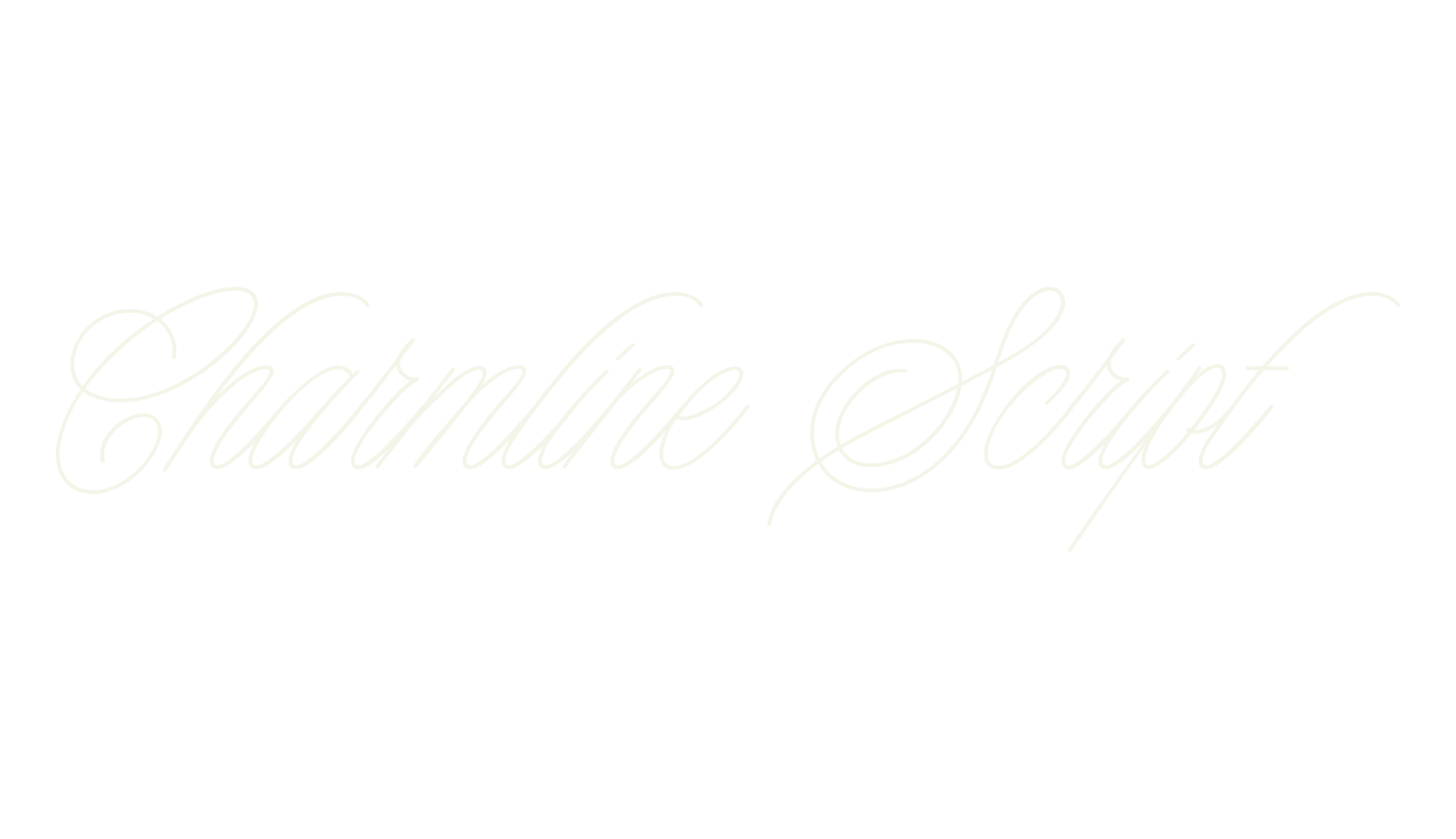 Charmline Script, fashion script font preview