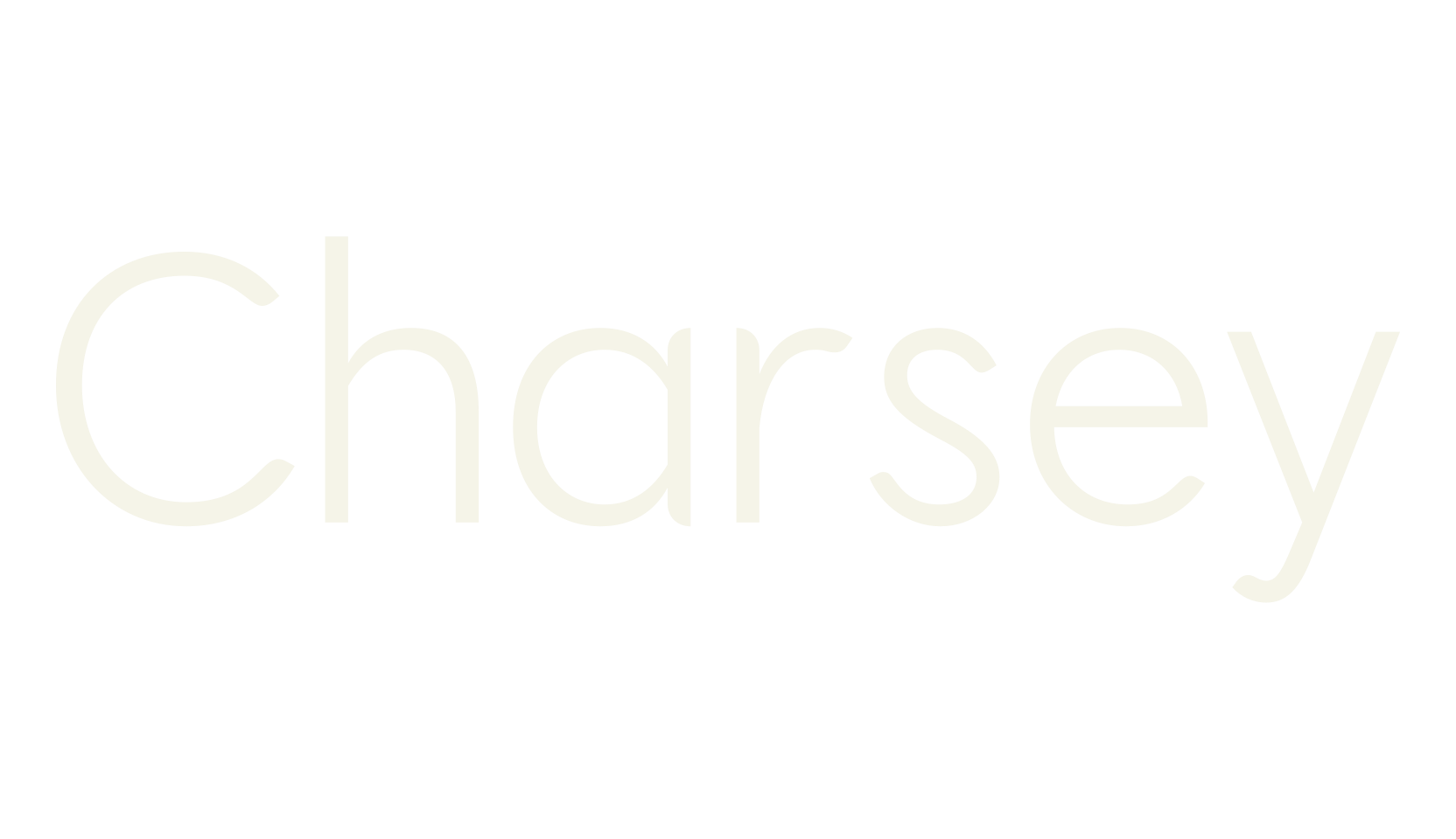 Charsey, clean font preview