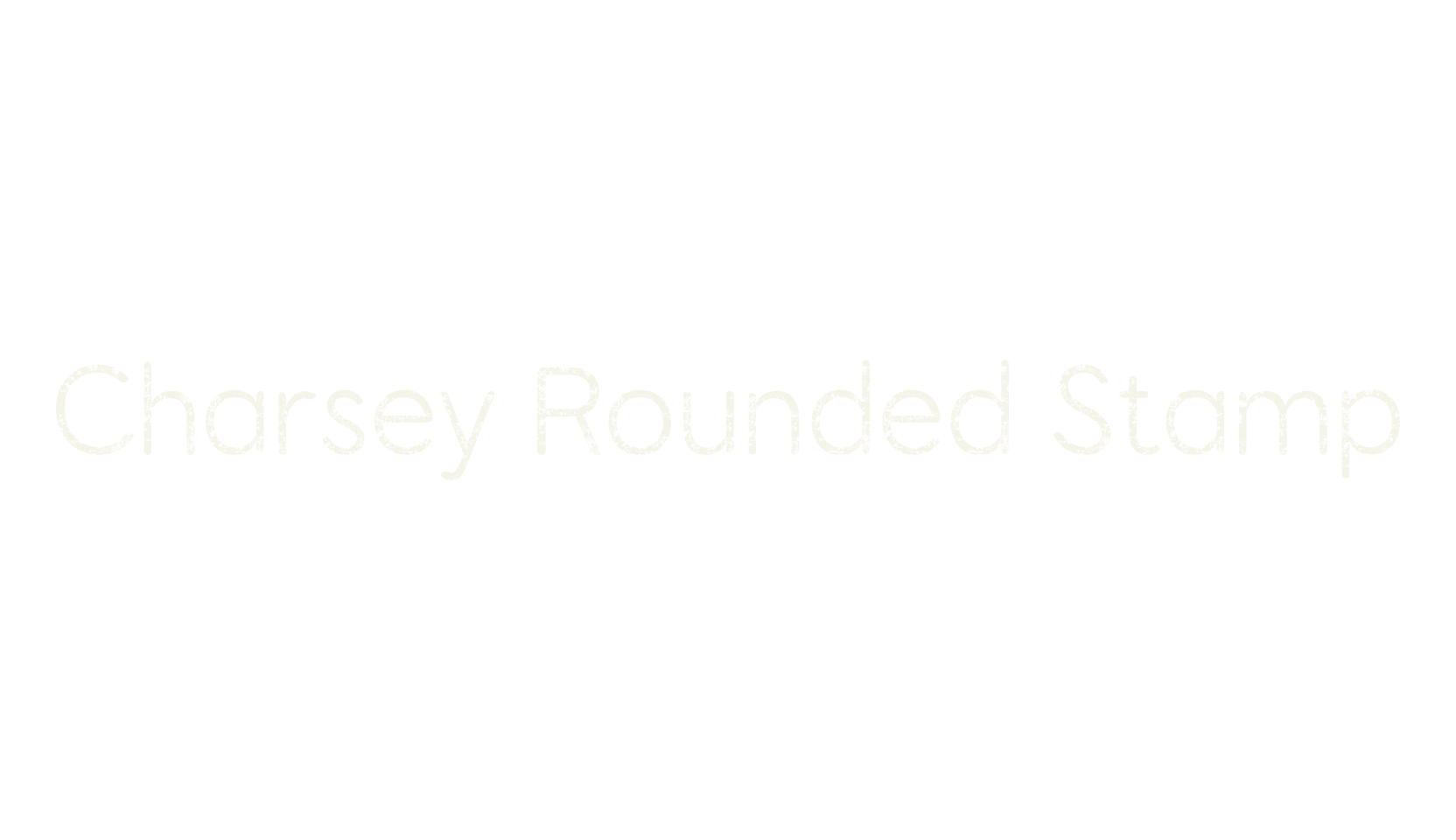 Charsey Rounded Stamp, vintage font preview