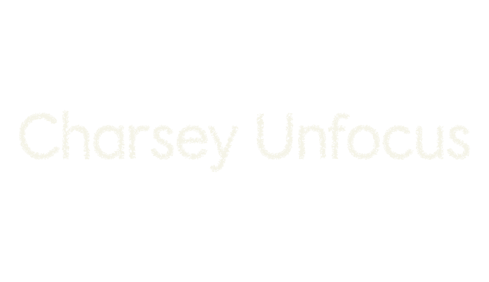 Charsey Unfocus, modern font preview