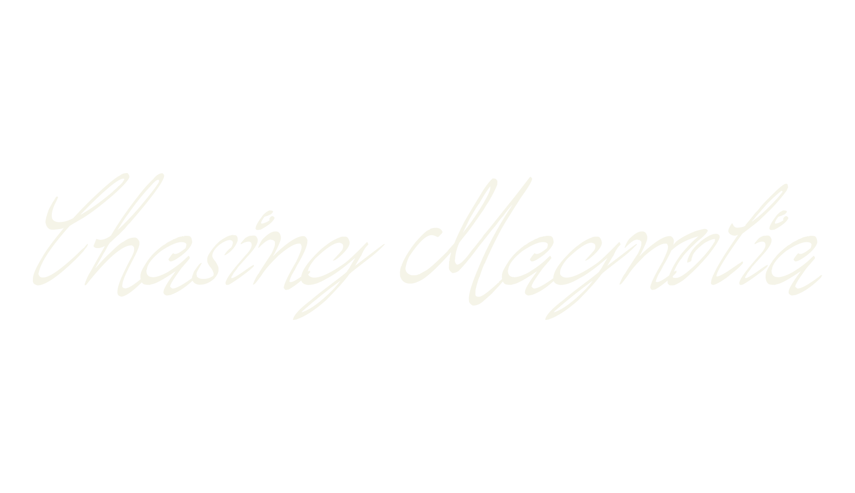 Chasing Magnolia, fashion script font preview