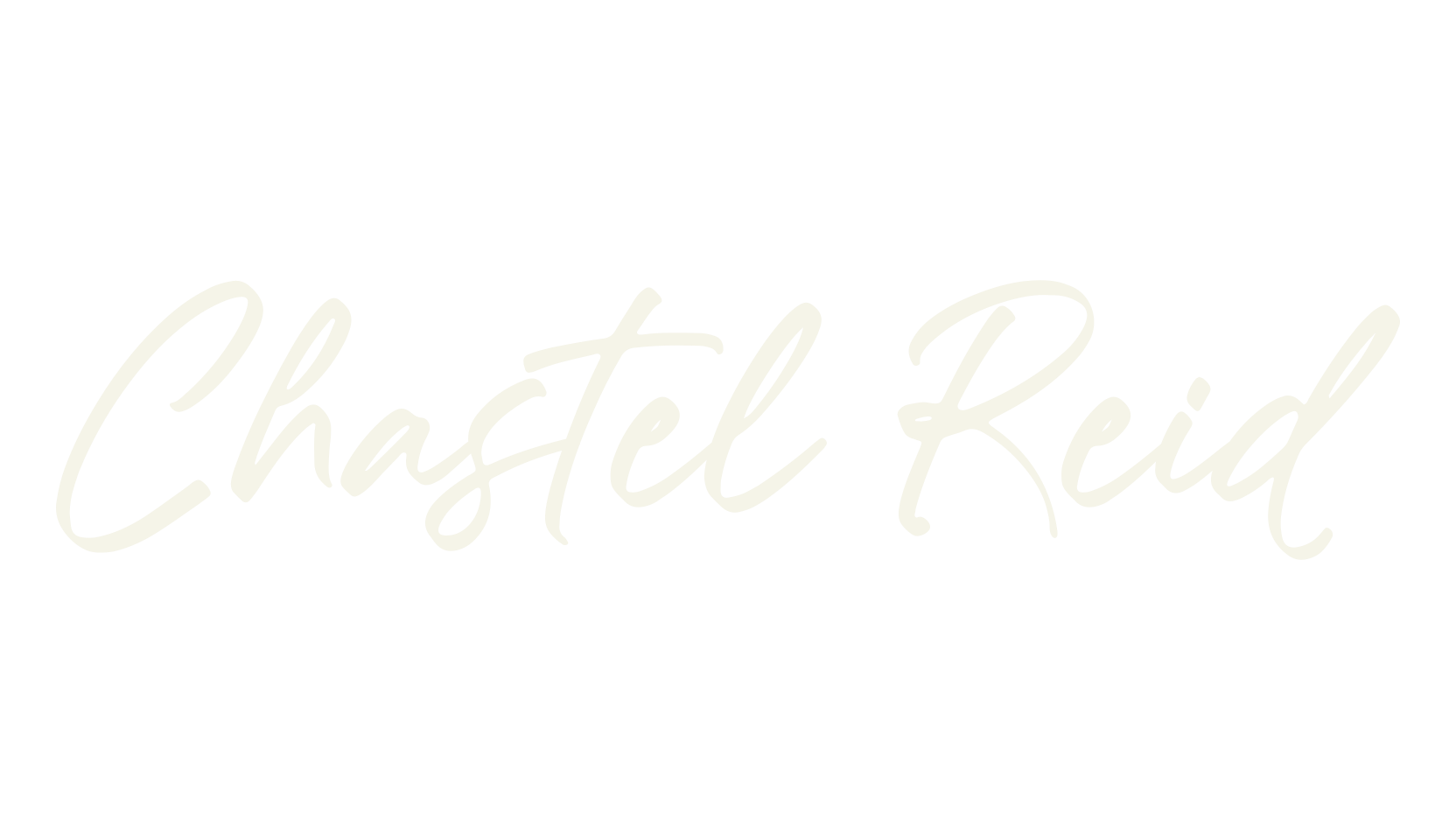 Chastel Reid, script font preview