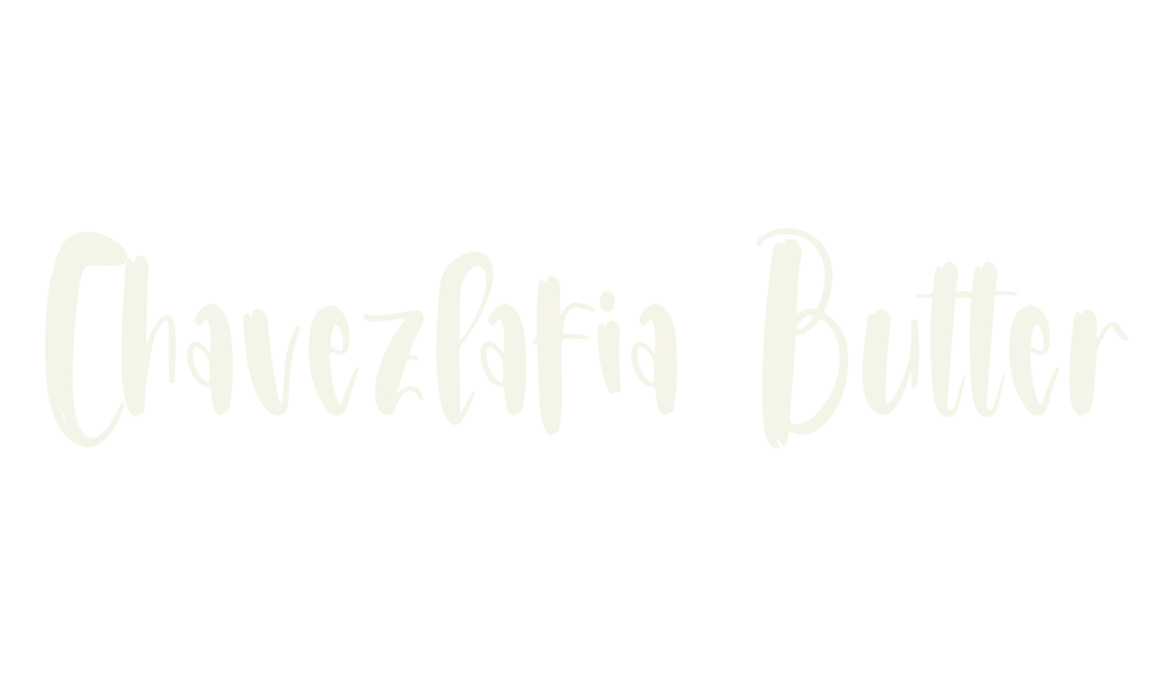Chavezlafia Butter, script font preview