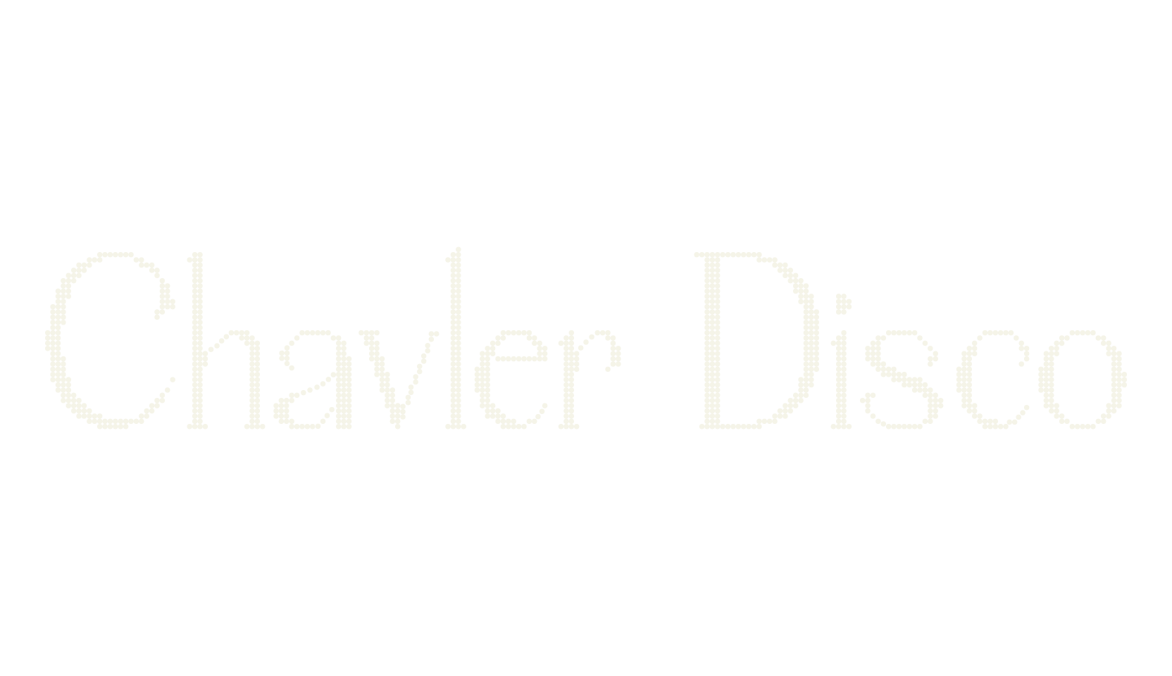 Chavler Disco, pixelated font preview