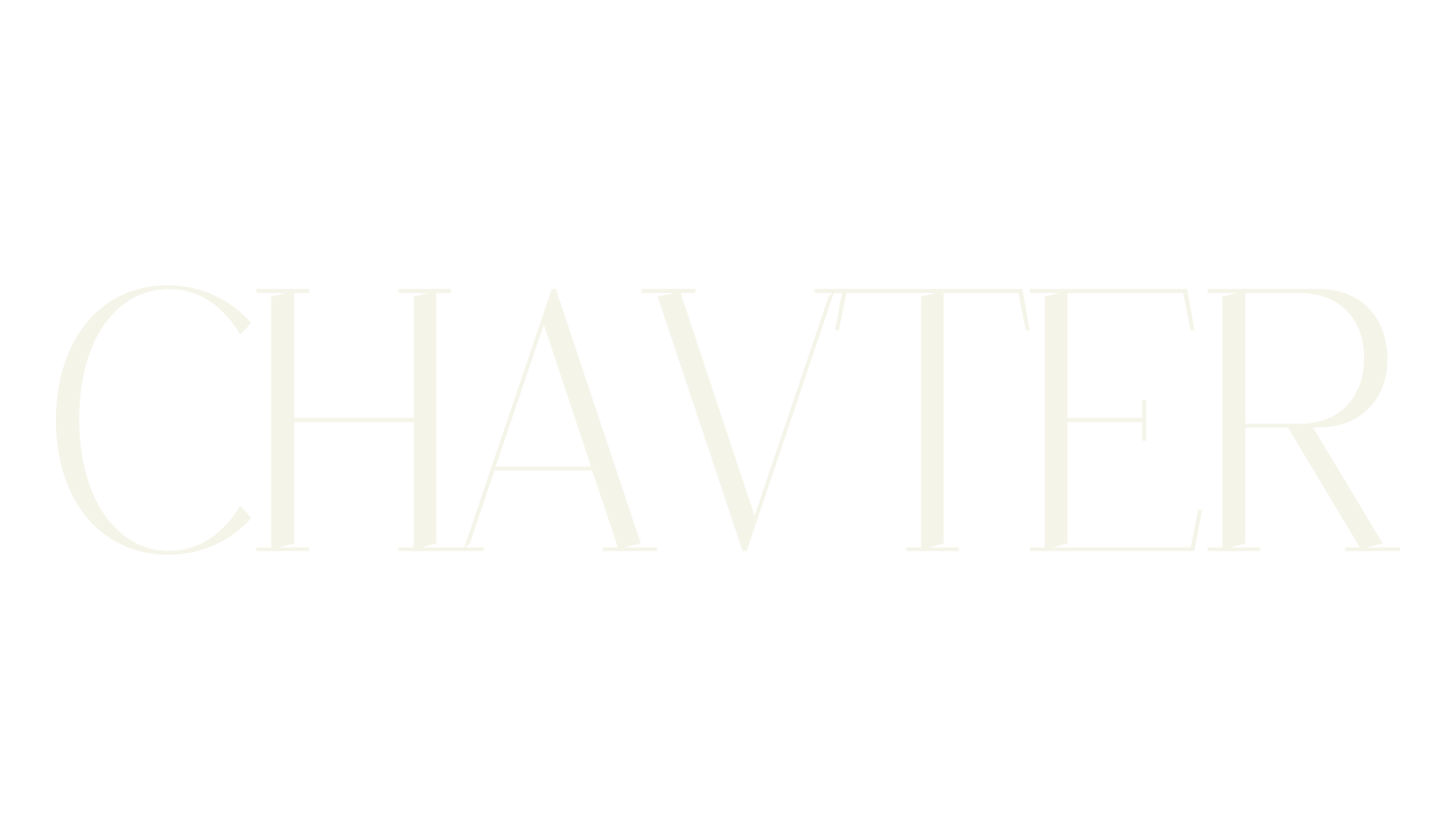 CHAVTER, serif font preview