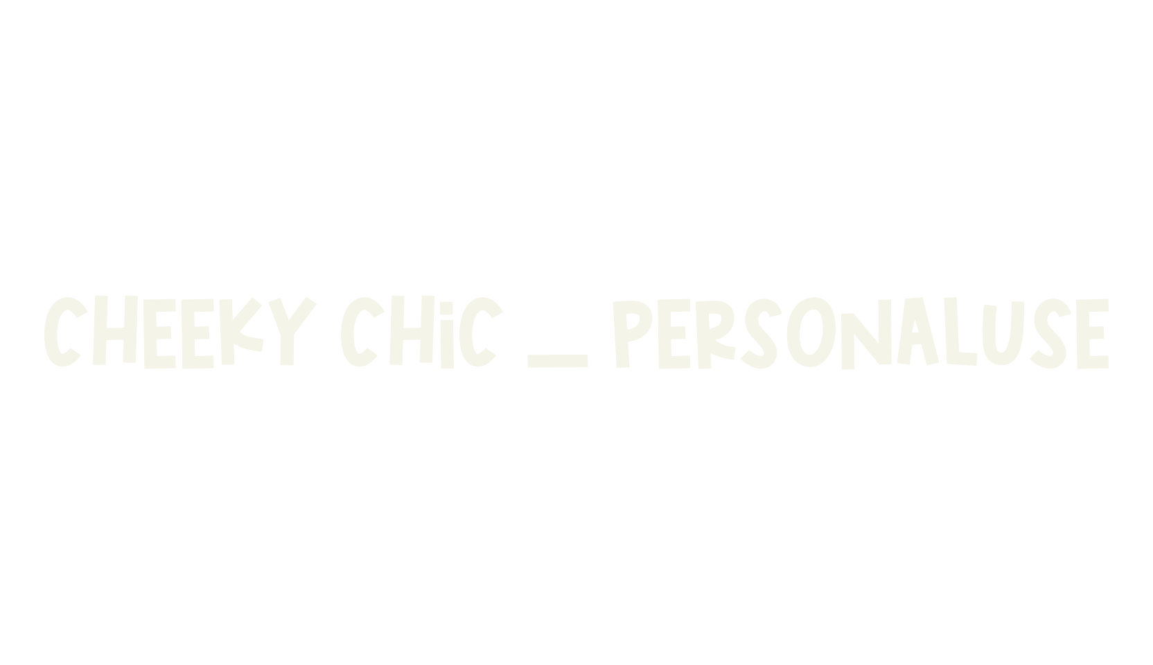 Cheeky Chic _ PERSONALUSE, cricut font preview