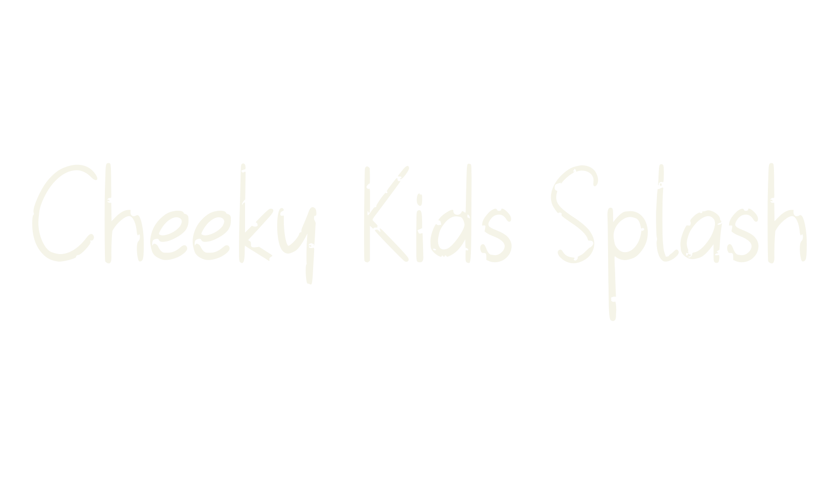 Cheeky Kids Splash, cute font preview