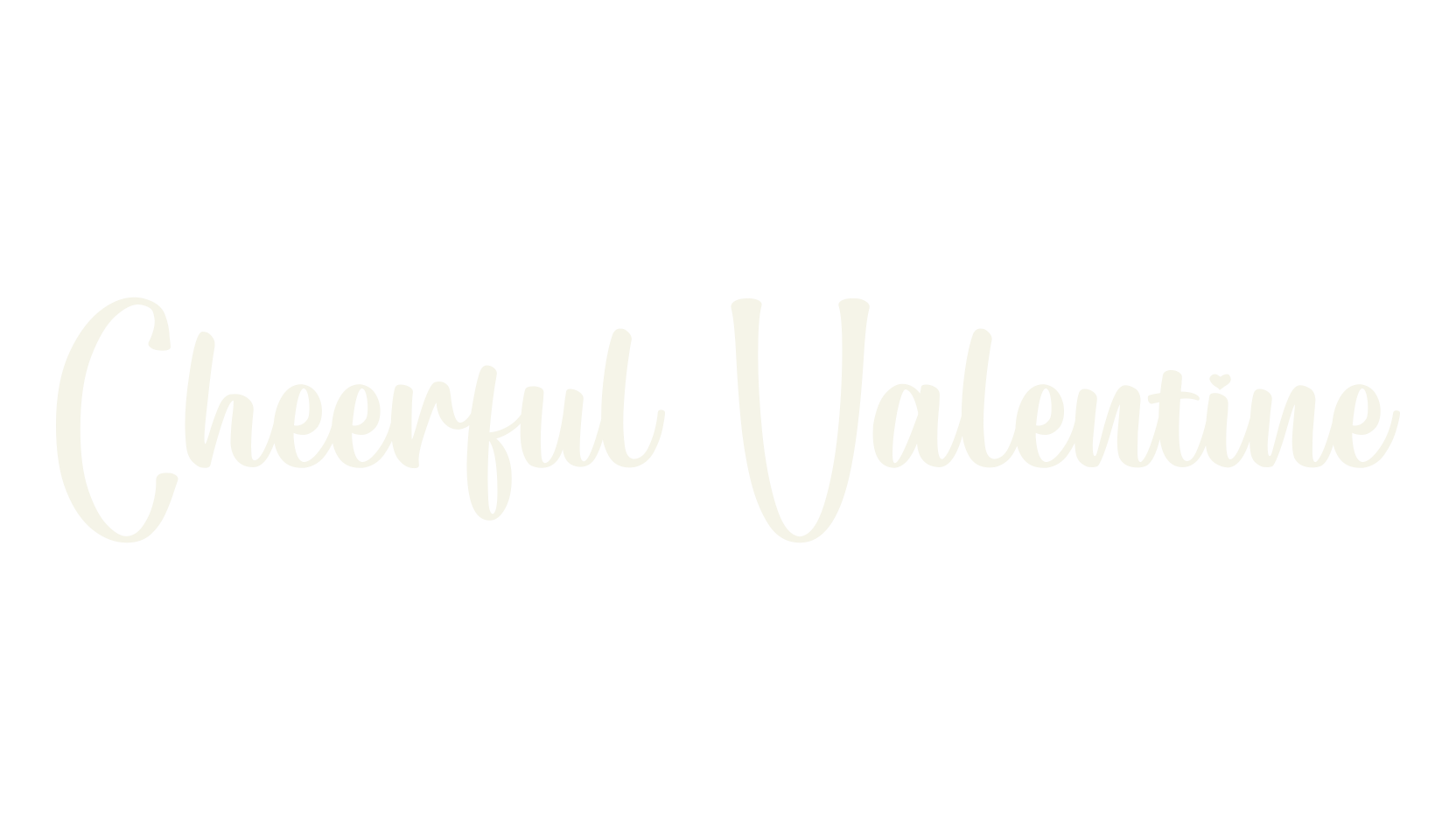 Cheerful Valentine, calligraphy font preview
