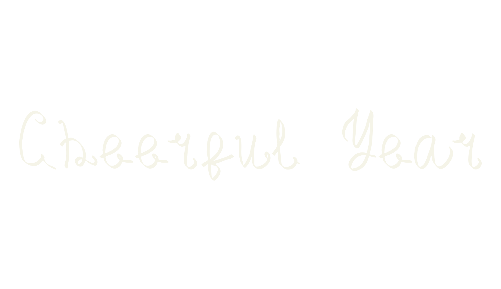 Cheerful Year, number font preview