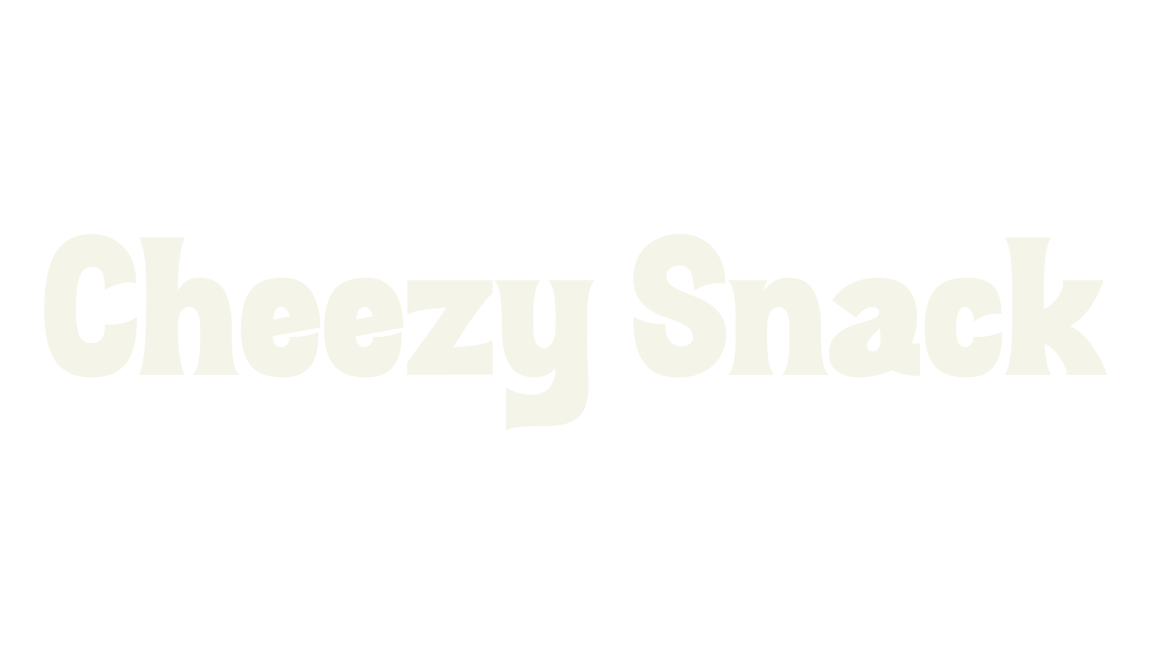 Cheezy Snack, fancy font preview