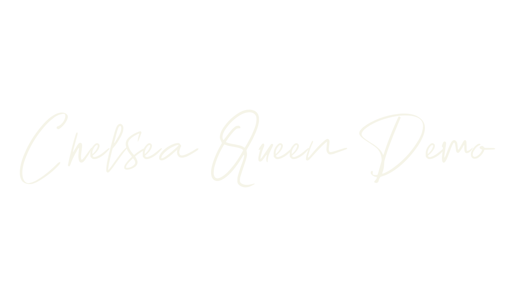 Chelsea Queen Demo, hand lettering font preview
