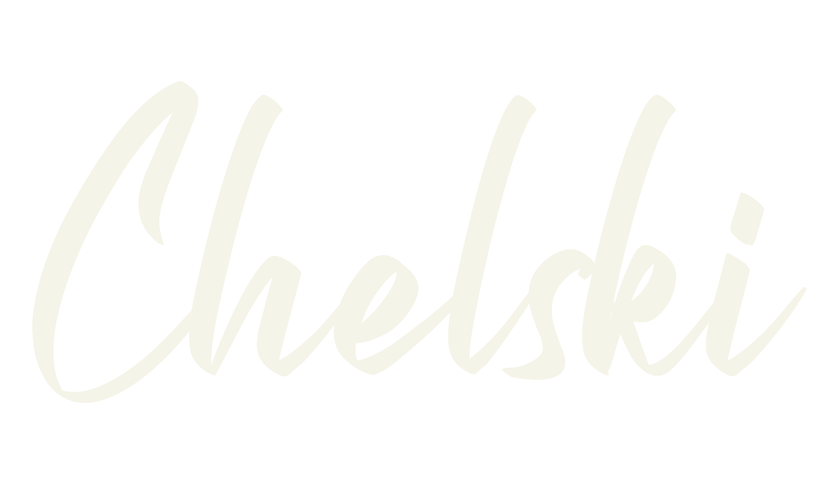 Chelski, cursive font preview