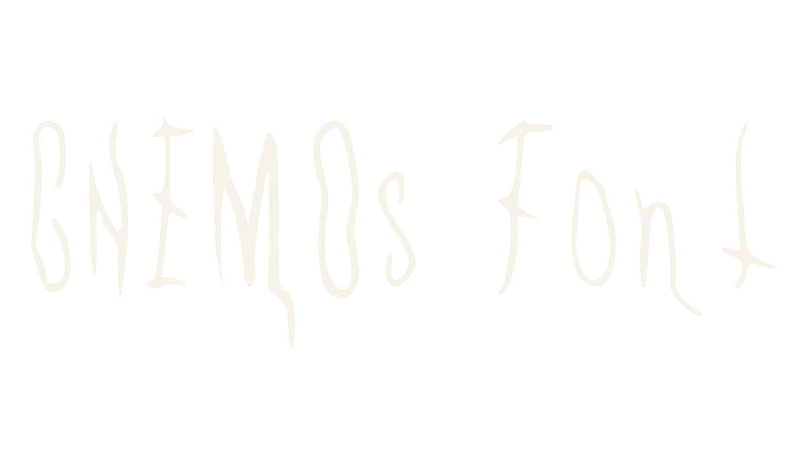 CHEMOs Font, halloween font preview