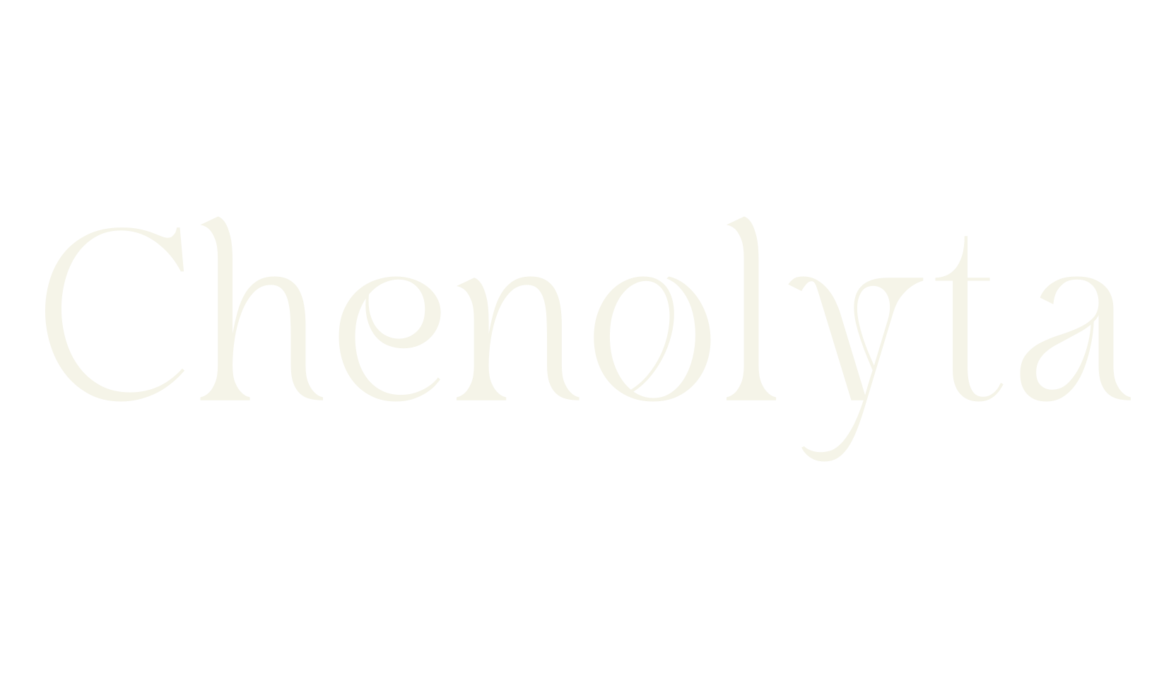 Chenolyta, modern font preview