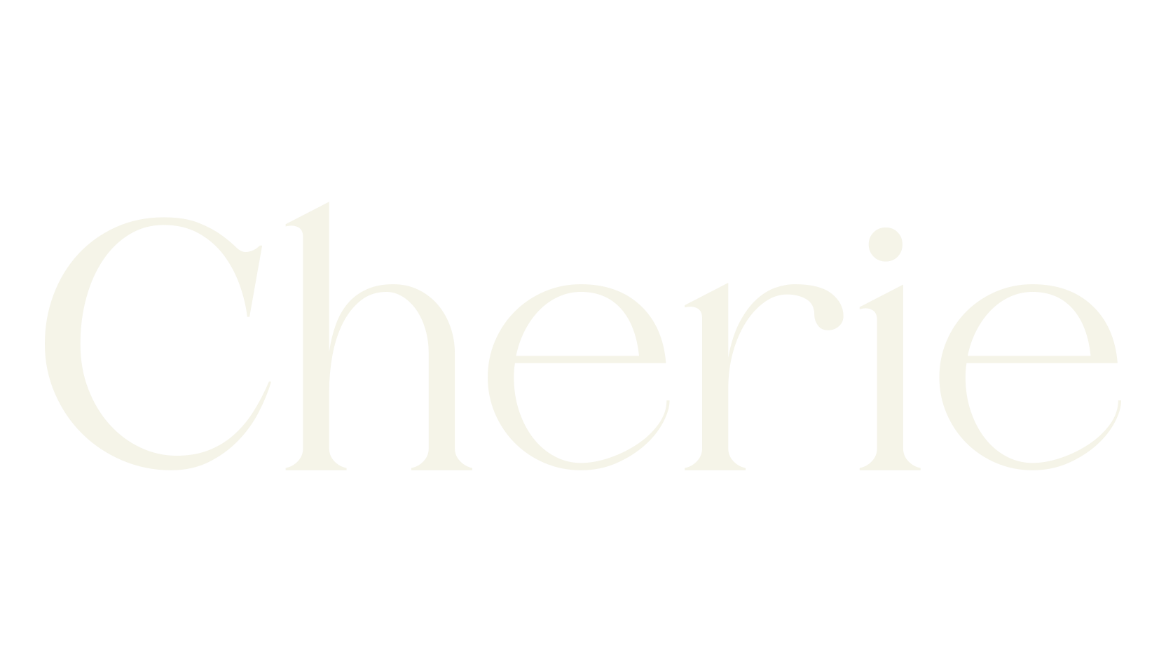 Cherie, serif font preview