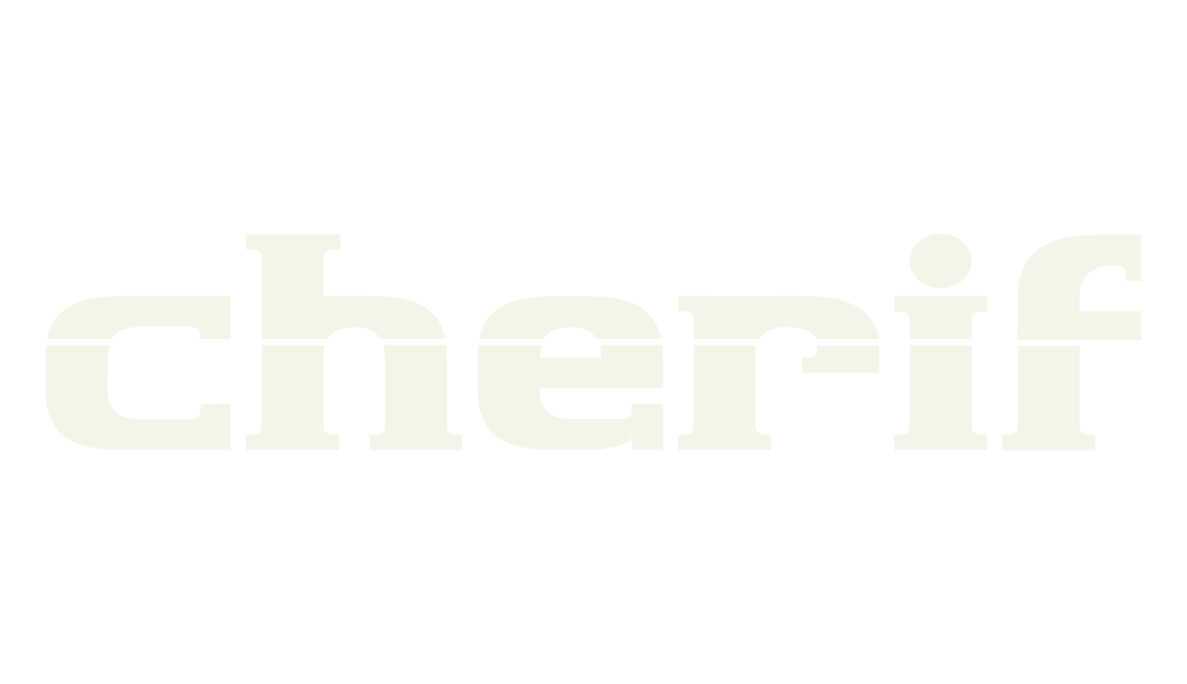 cherif, stencil font preview