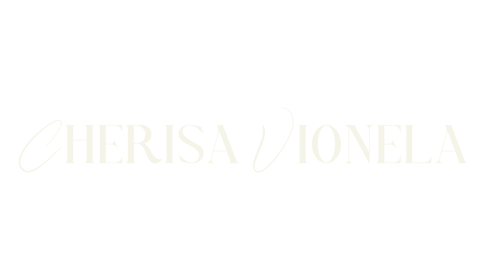 Cherisa Vionela, cursive font preview